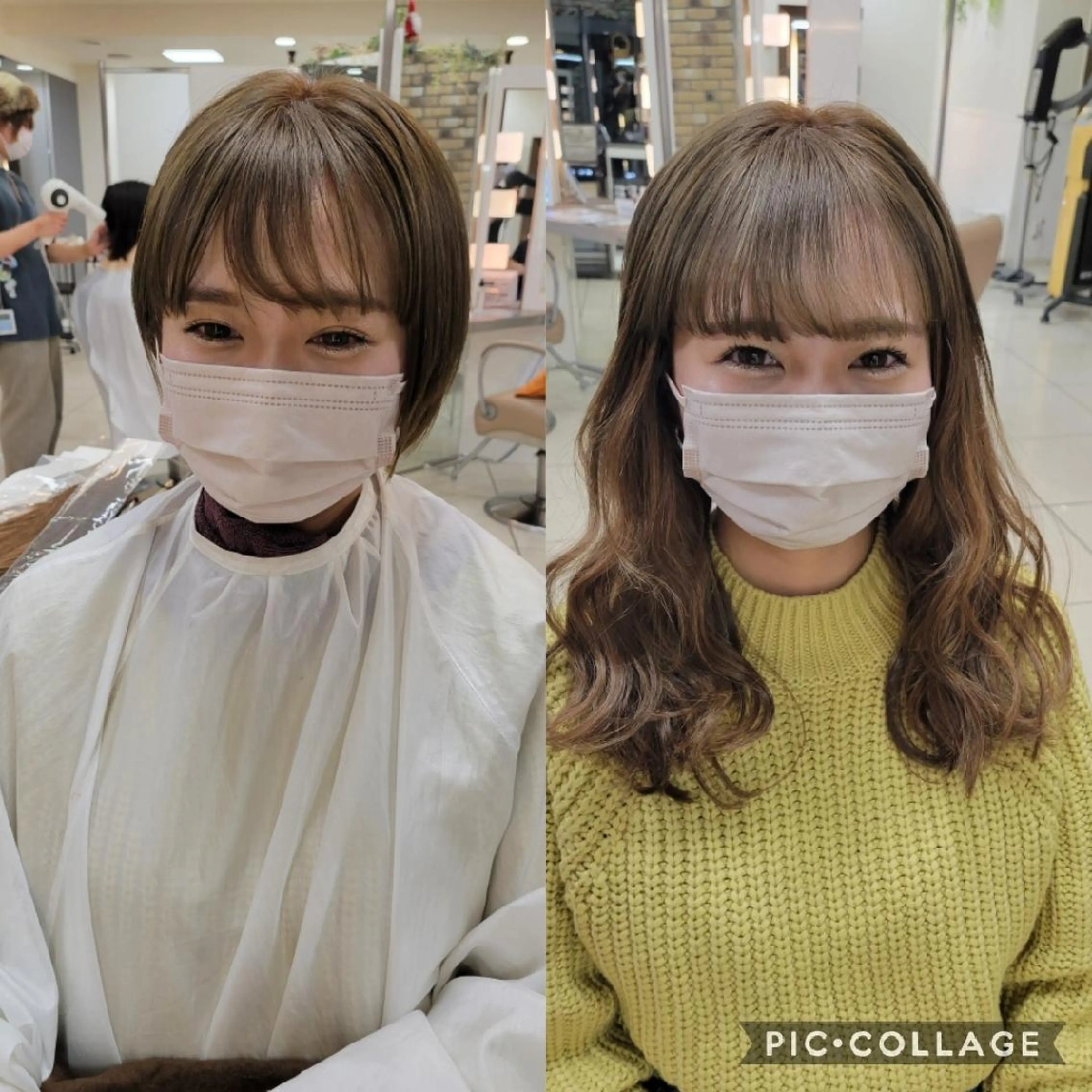 ロング カラー カット ヘアカラー トリートメント エクステ 羽エクステ🩷 🤍まき🤍のマツエク・マツパデザイン