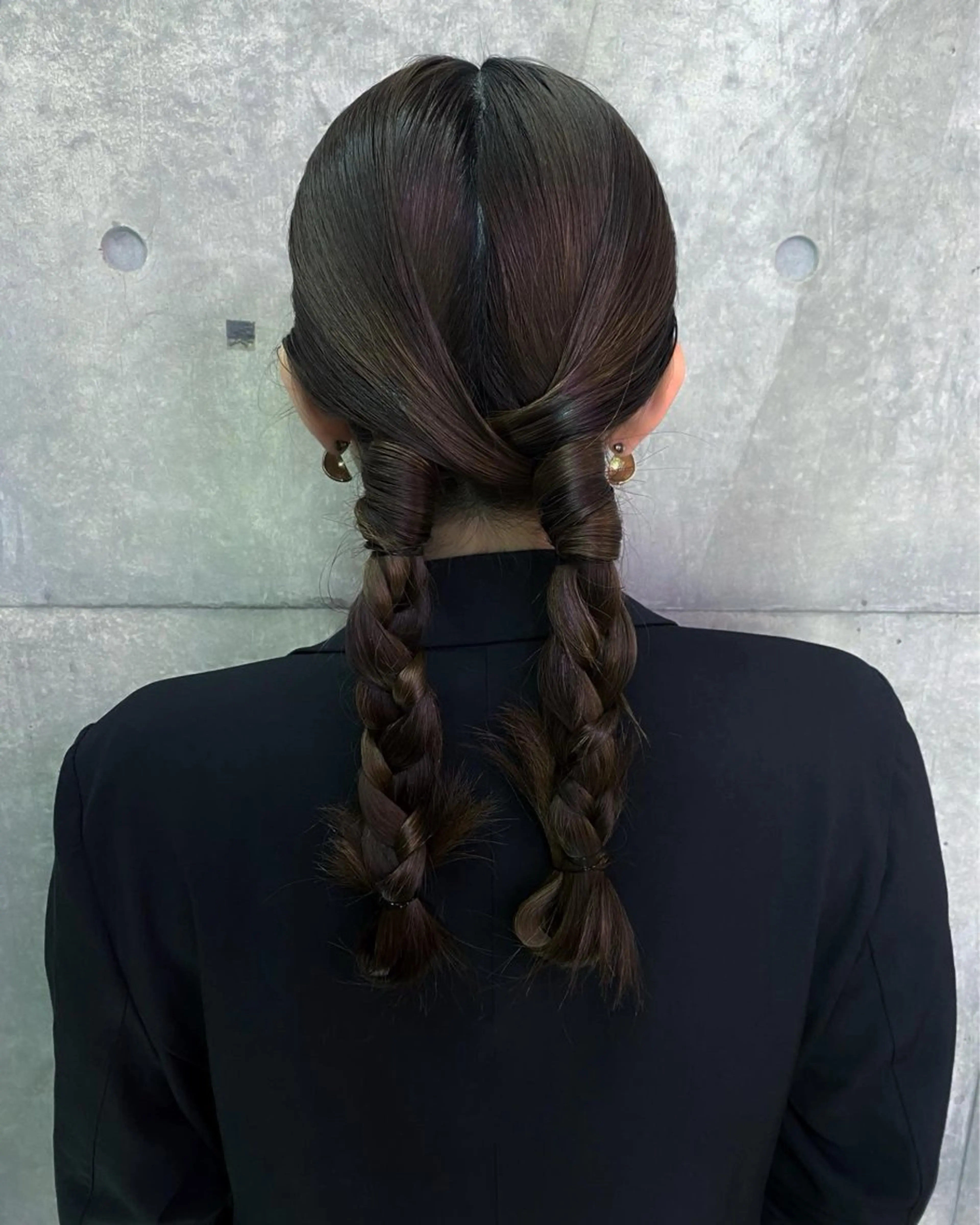 ロング カラー ヘアアレンジ Repos by moi所属・RINA/特殊ヘア/ 高発色ワンカラーのヘアスタイル