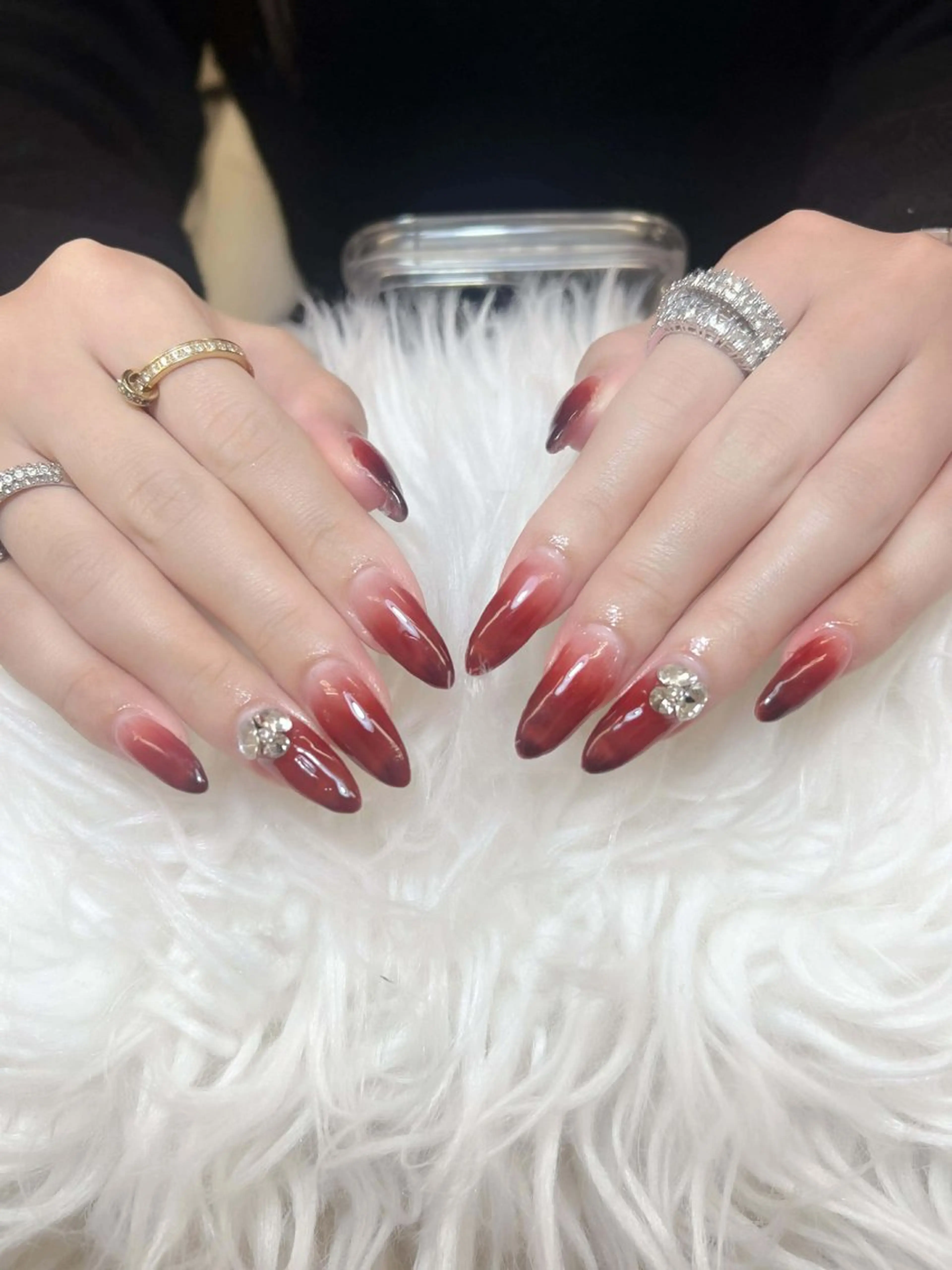 ネイル ハンドネイル ミン ゴテゴテネイルのネイルデザイン