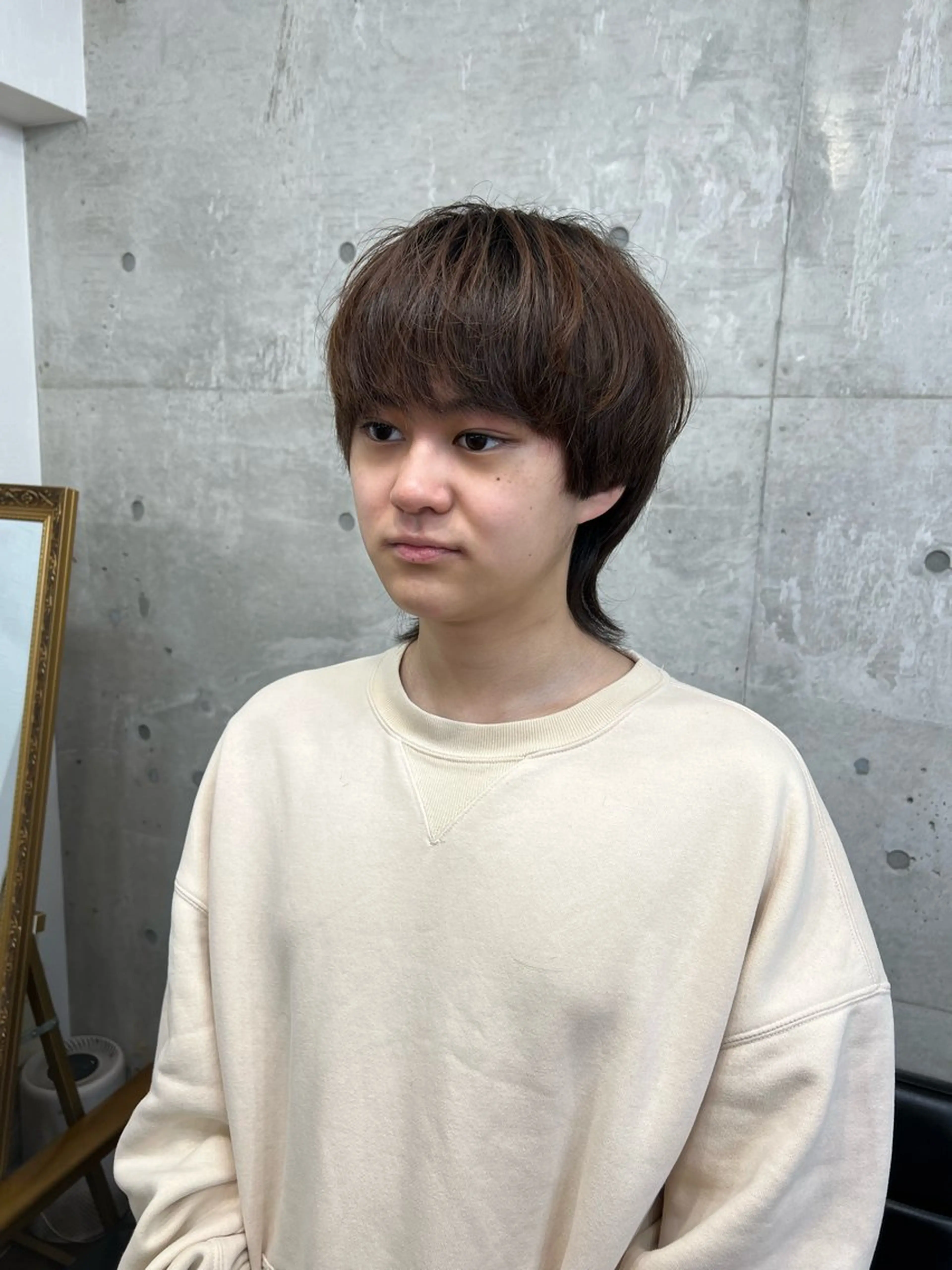 ミディアム メンズ カット Yui/メンズカラー /シャドウパーマのヘアスタイル