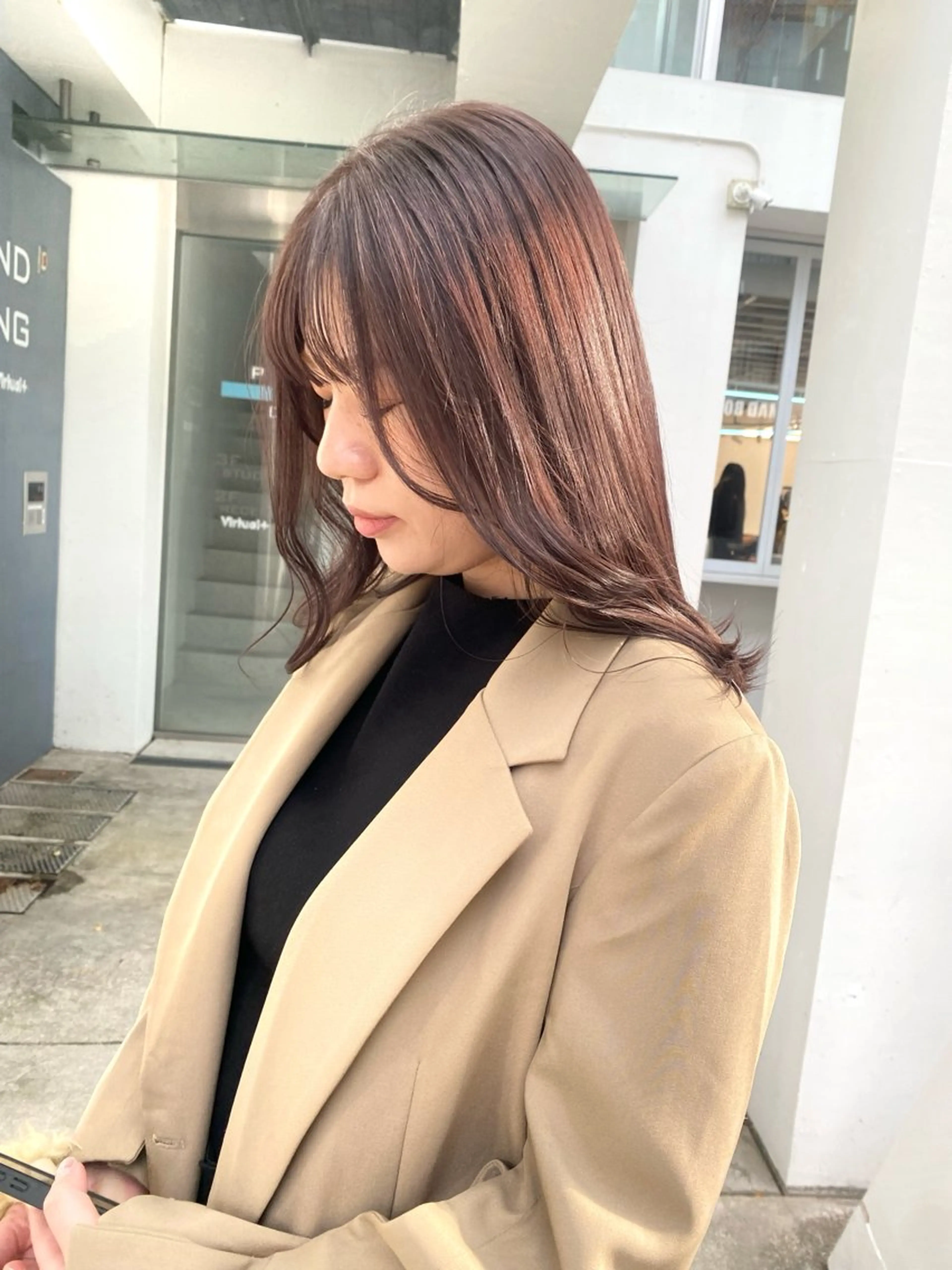 ミディアム カラー カット ヘアカラー 艶カラー 🤍🫧/makoのヘアスタイル