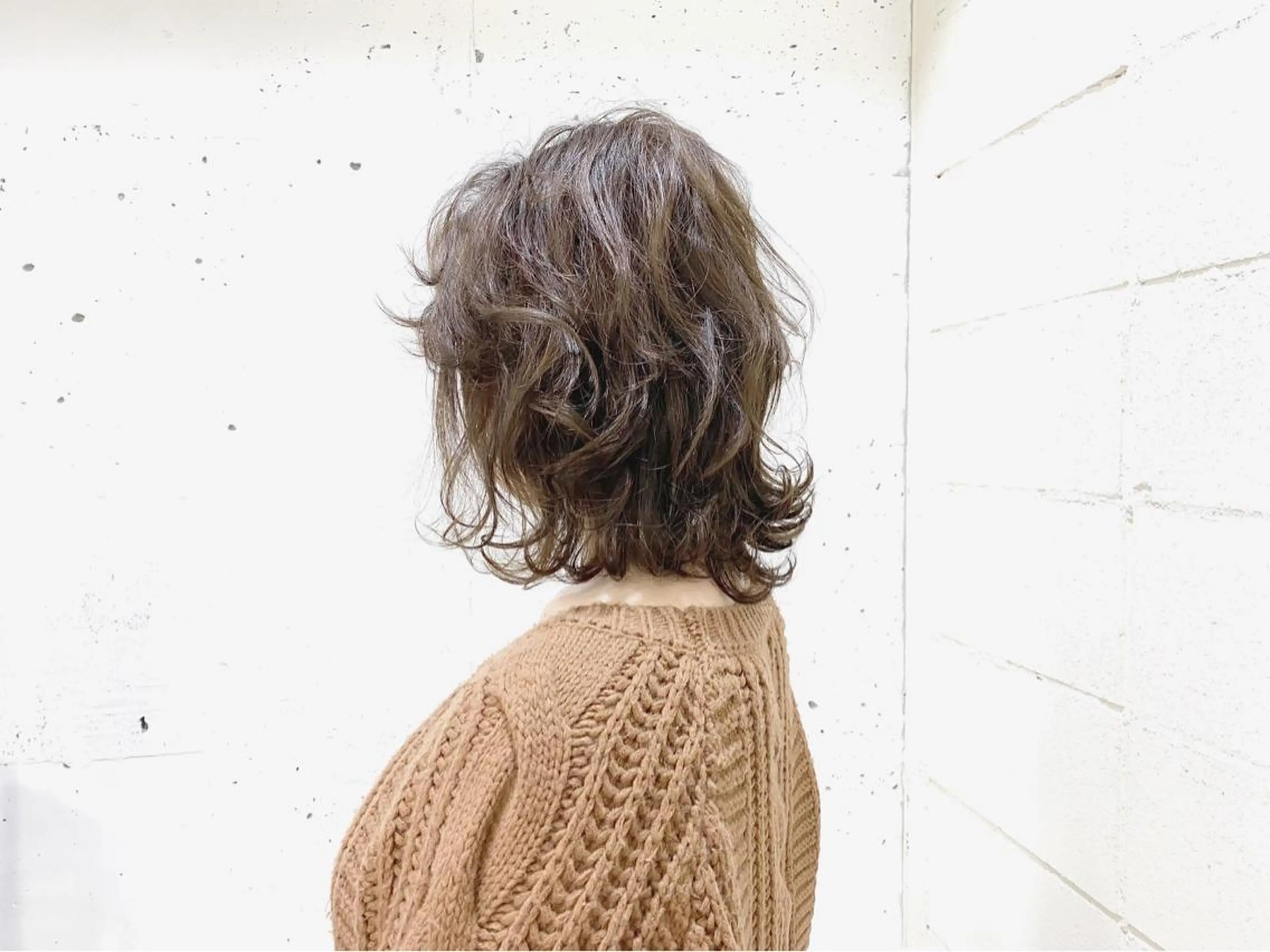 ミディアム パーマ オーナースタイリスト 佐藤のヘアスタイル