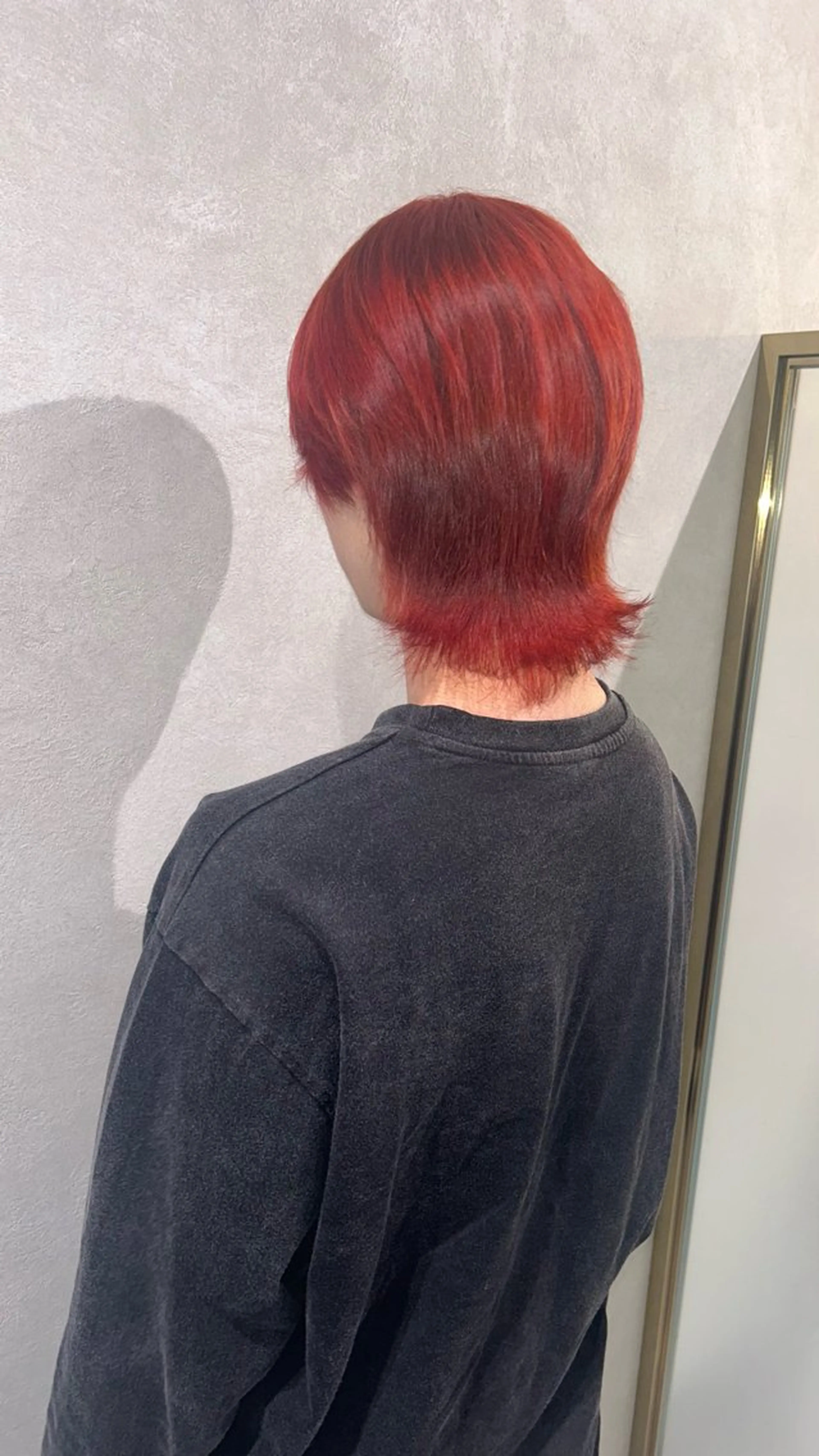 メンズ 艶カラー レイヤーカット ゆめのヘアスタイル