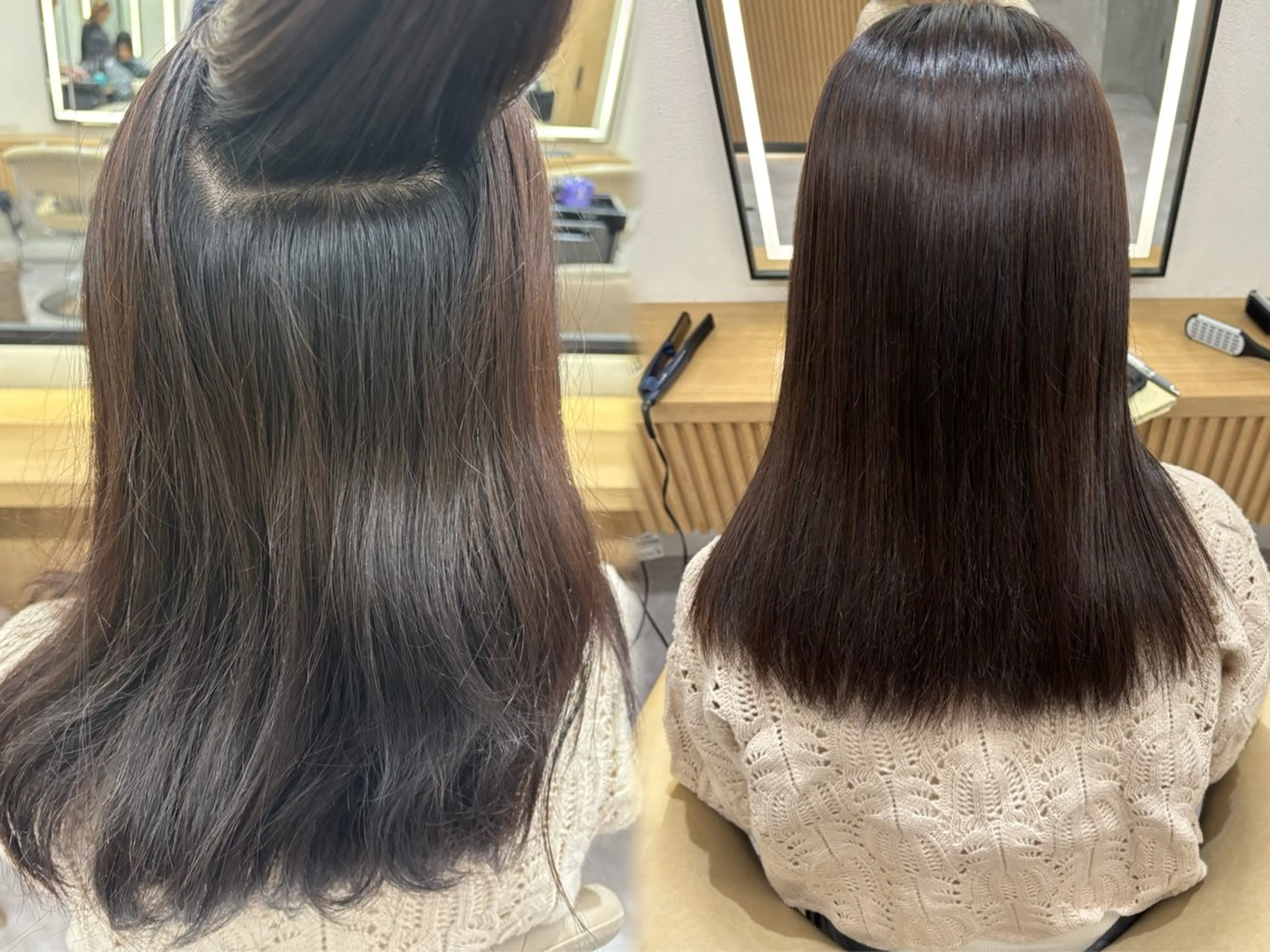 ロング 髪質改善 カット 縮毛矯正 トリートメント 美髪矯正🫧/ 吉田こうすけのヘアスタイル