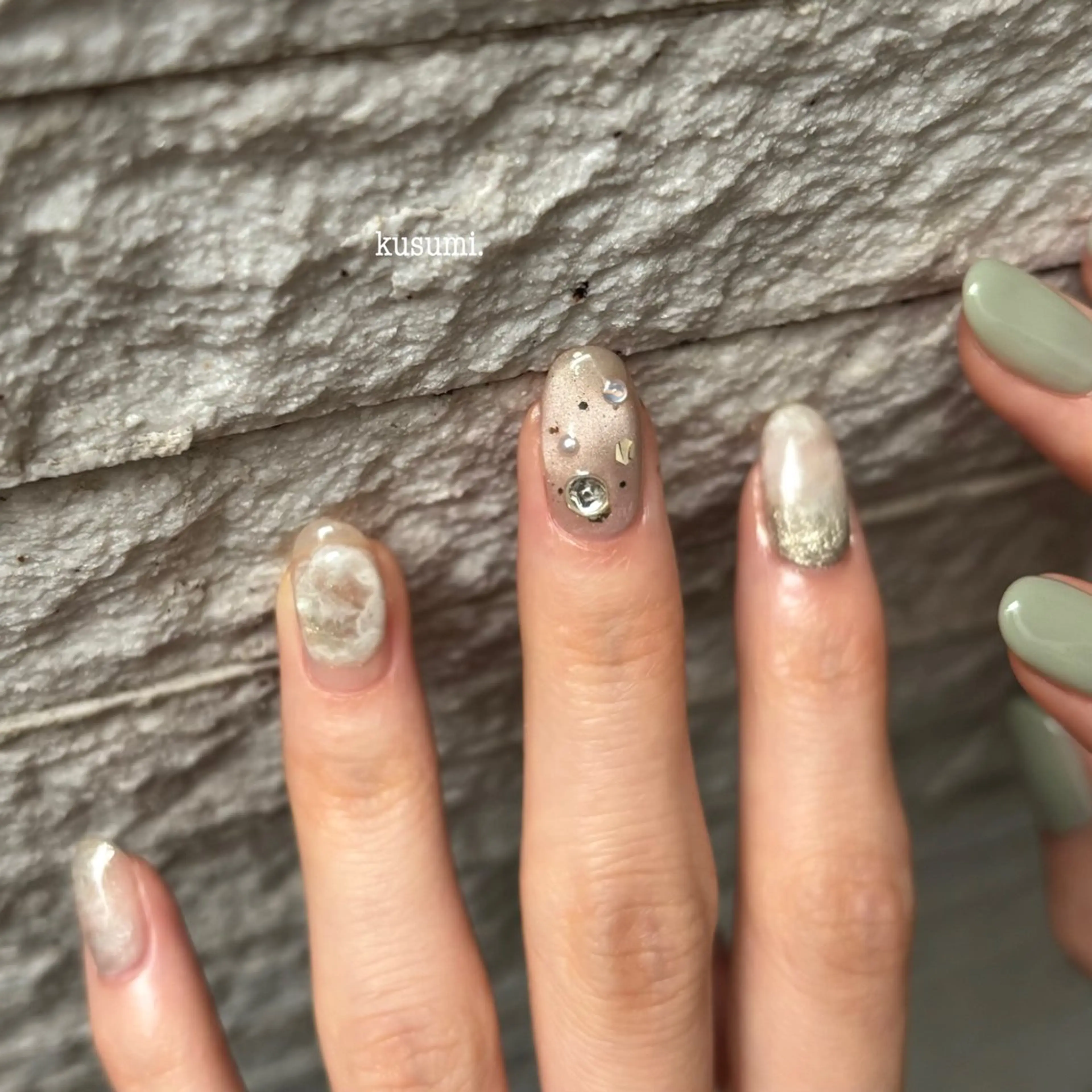 ネイル メンズネイル ニュアンスネイル ハンドネイル kusumi.所属・kusumi. tatsuyaのネイルデザイン