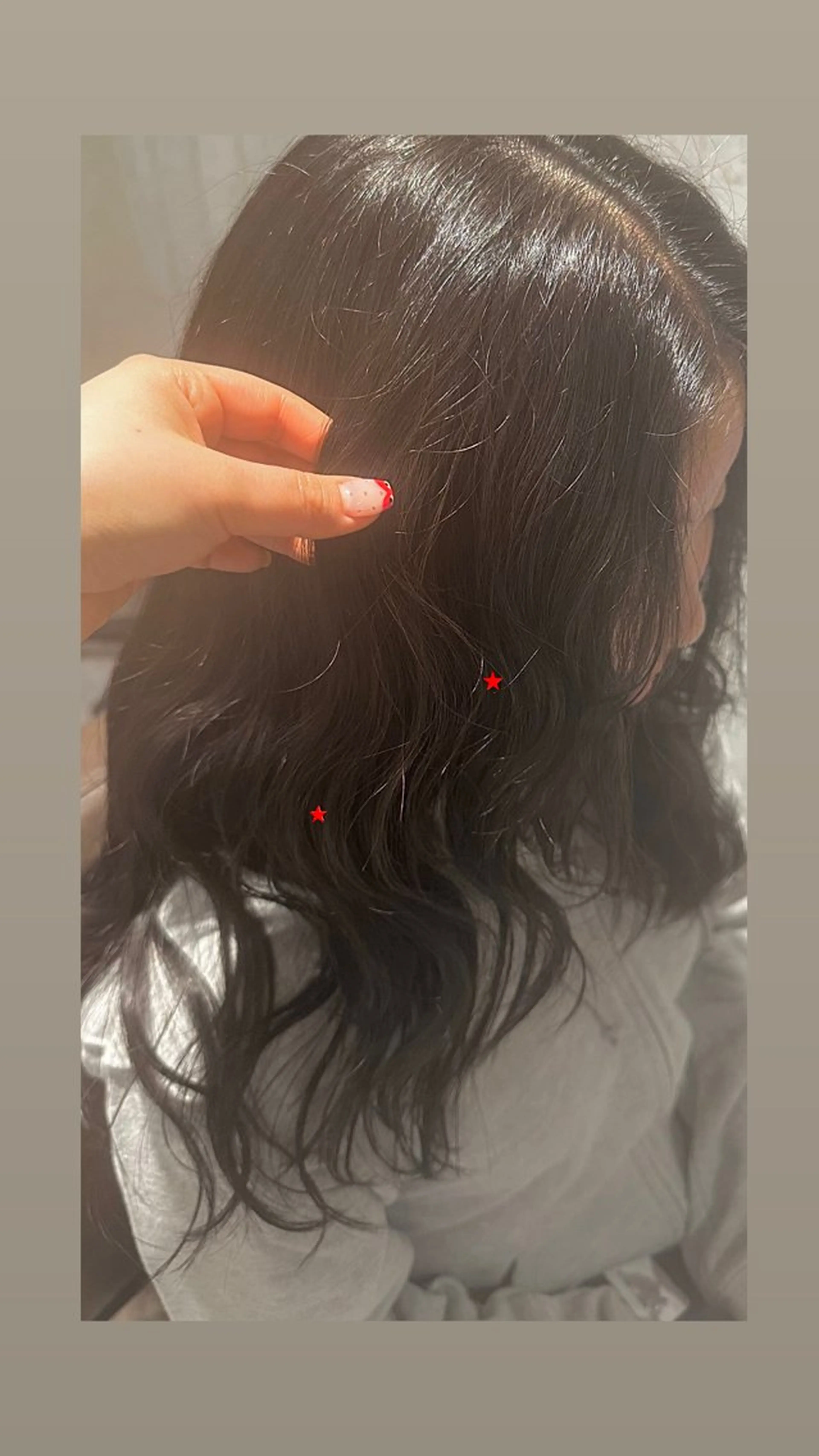 ロング カラー 松本 羅華のヘアスタイル