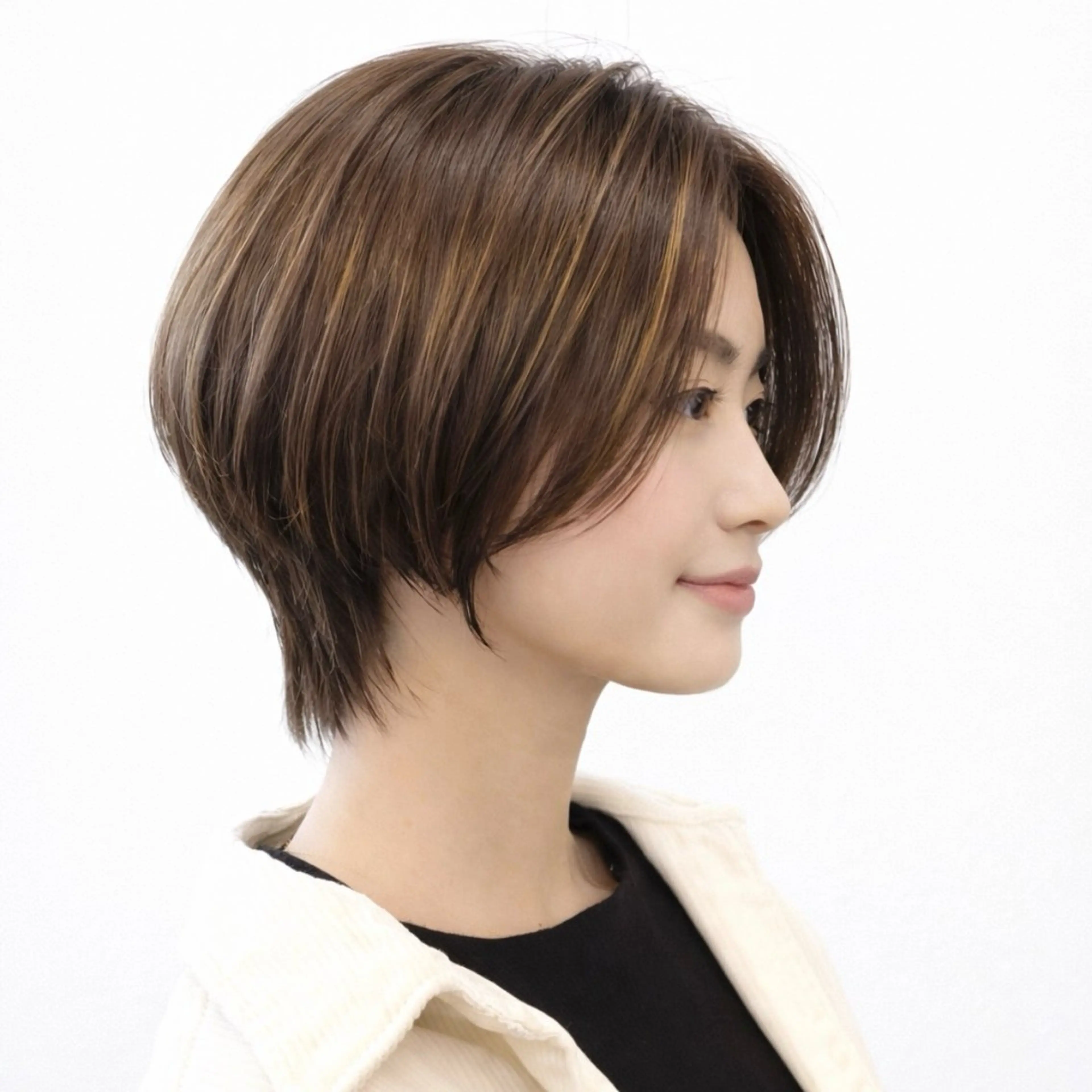 ショート カラー ハイライトカラー ハイライト ショートヘア 小顔カット M.SLASH 大野喬司のヘアスタイル