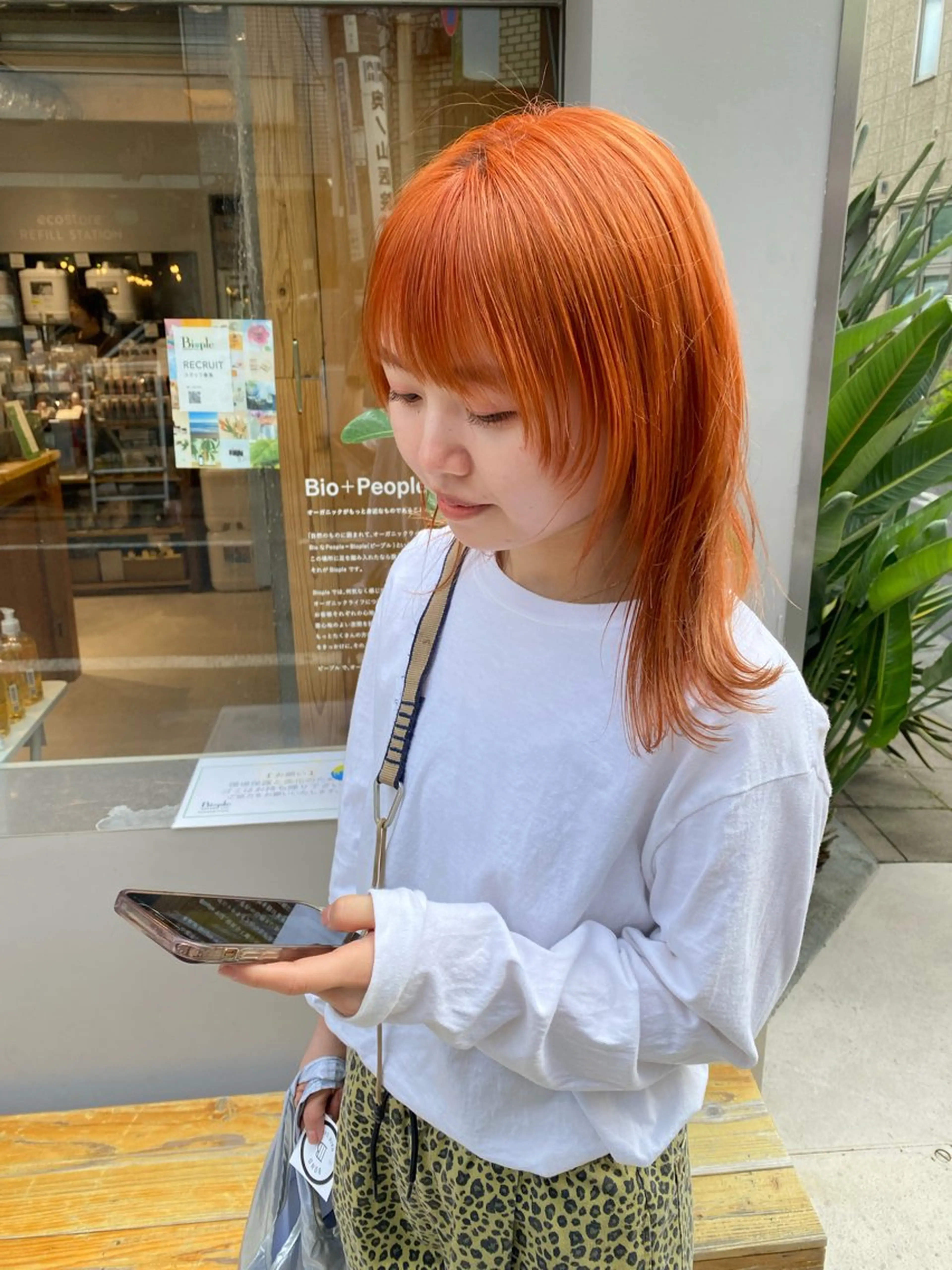 ミディアム ヘアカラー HARUKA /透明感カラーのヘアスタイル