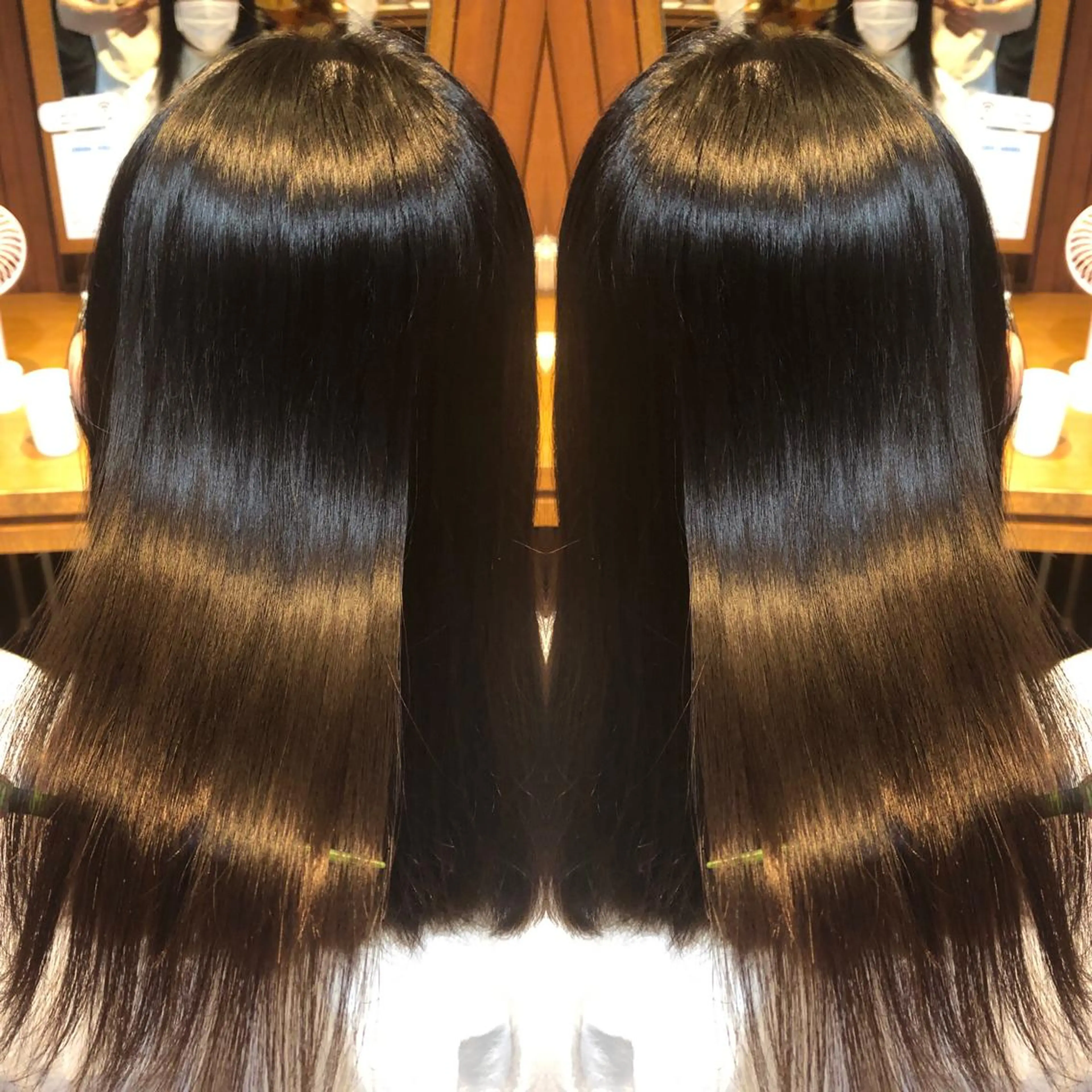 ミディアム パーマ ミディアムパーマ 髪質改善 縮毛矯正 ストレートパーマ 高山🐬髪質改善 池袋で縮毛矯正のヘアスタイル