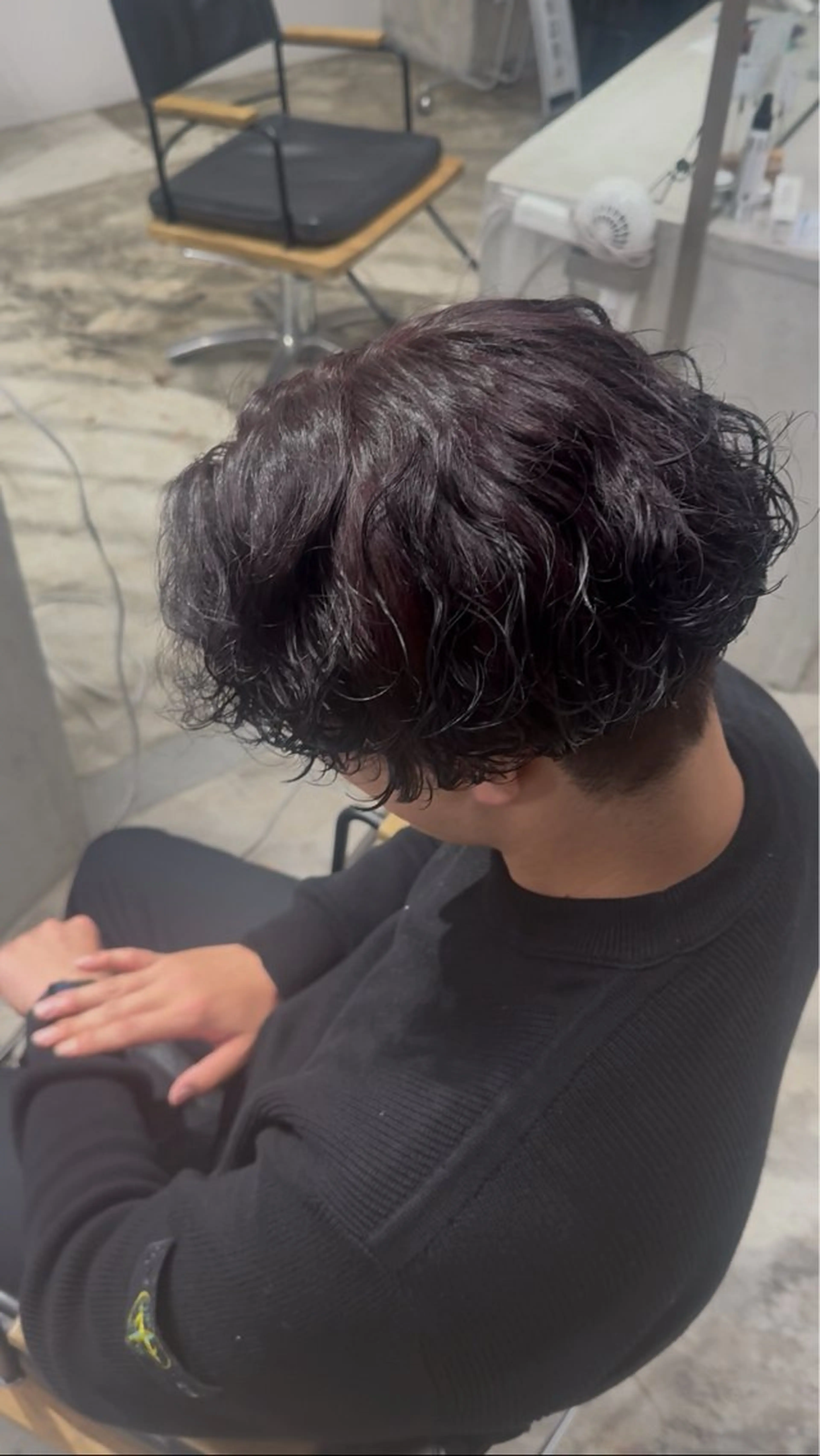 カラー パーマ メンズ ヘアカラー 山本 彩美香のヘアスタイル