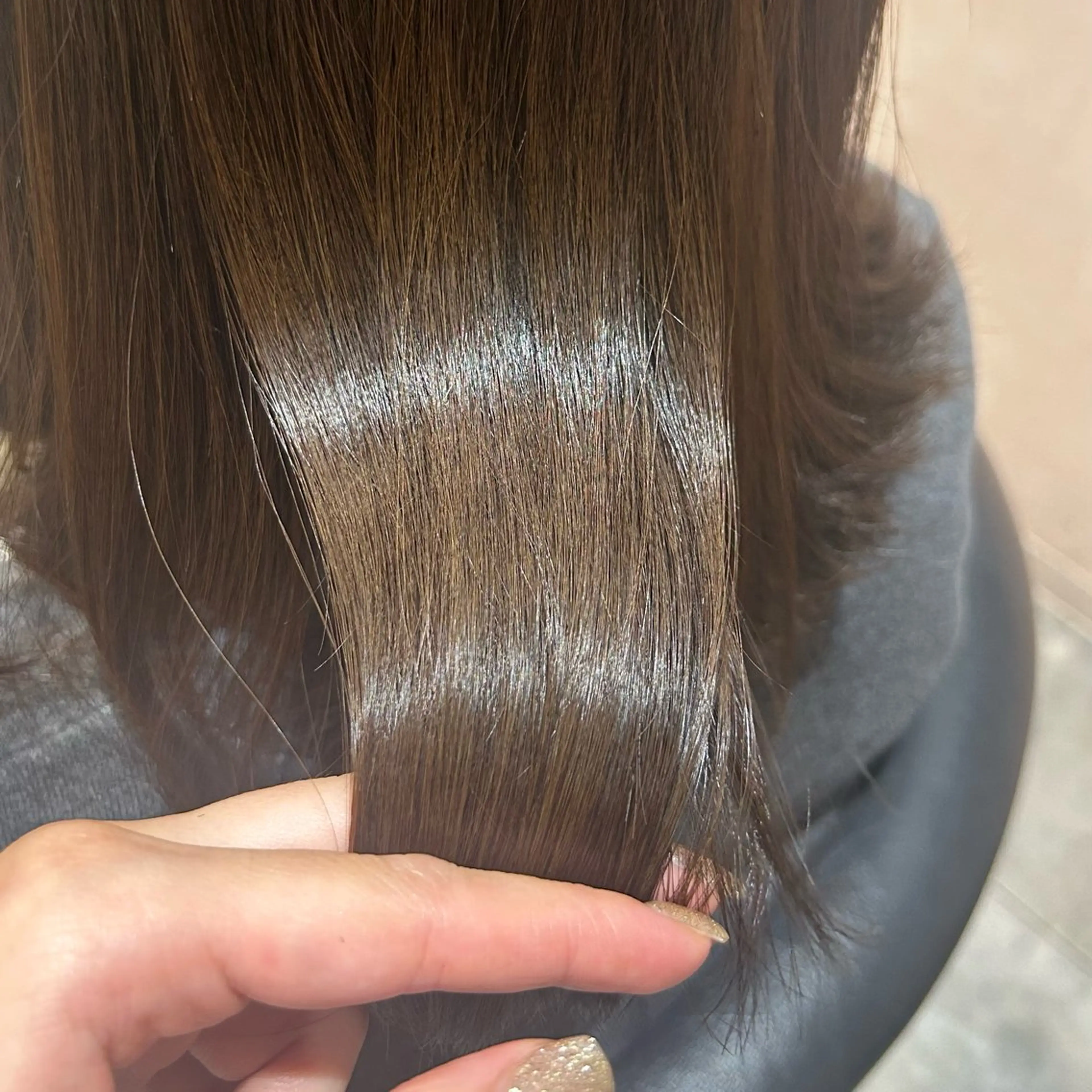 ミディアム カラー カット ヘアカラー トリートメント LaBless あべのキューズサロン所属・艶カラー/あいか💜 天王寺阿倍野のヘアスタイル