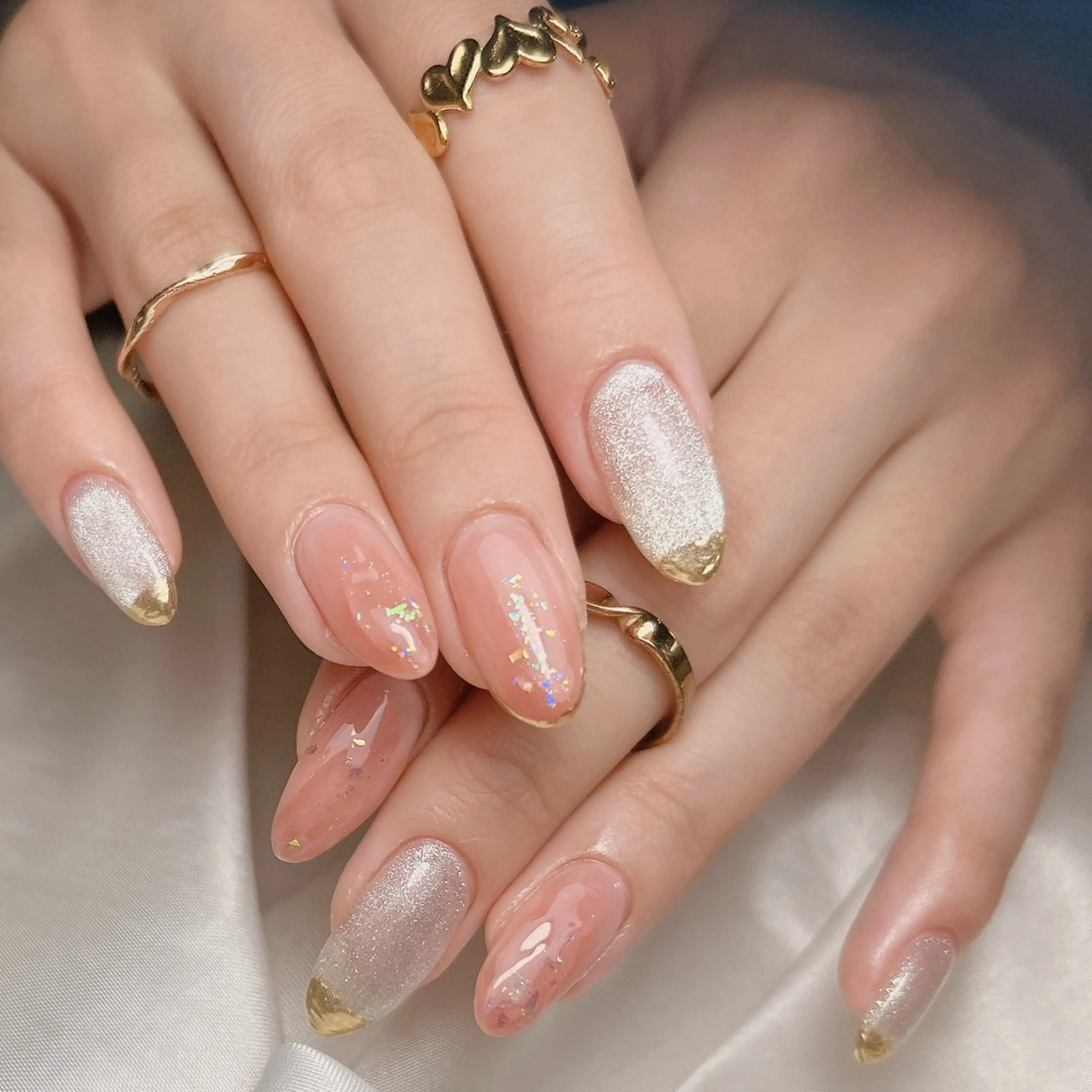 ネイル ニュアンスネイル ハンドネイル junna のぞいてねのネイルデザイン