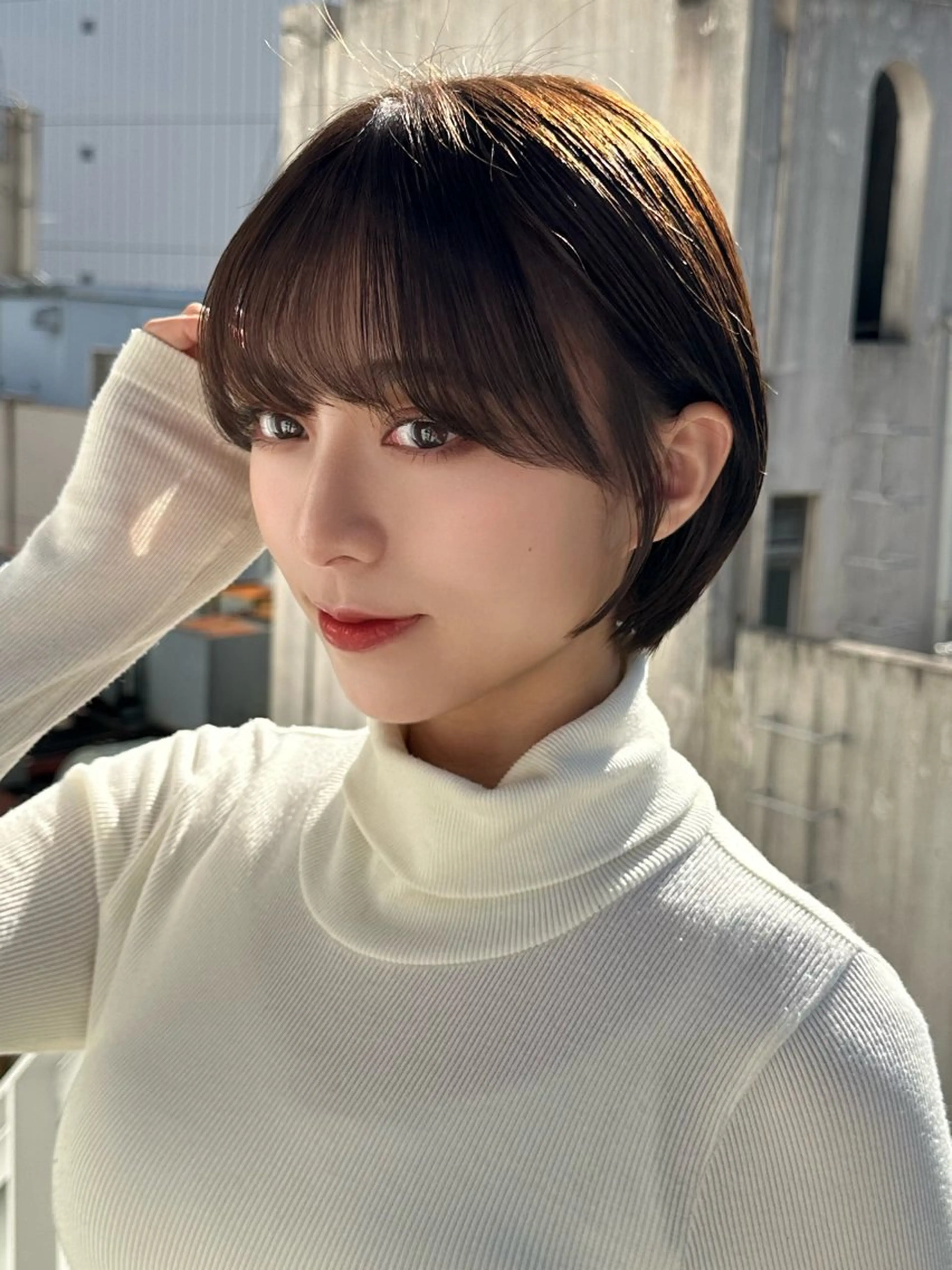 ショート カラー パーマ カット ヘアカラー トリートメント 新宿/髪質改善/ボブ 韓国レイヤー大重聖斗のヘアスタイル