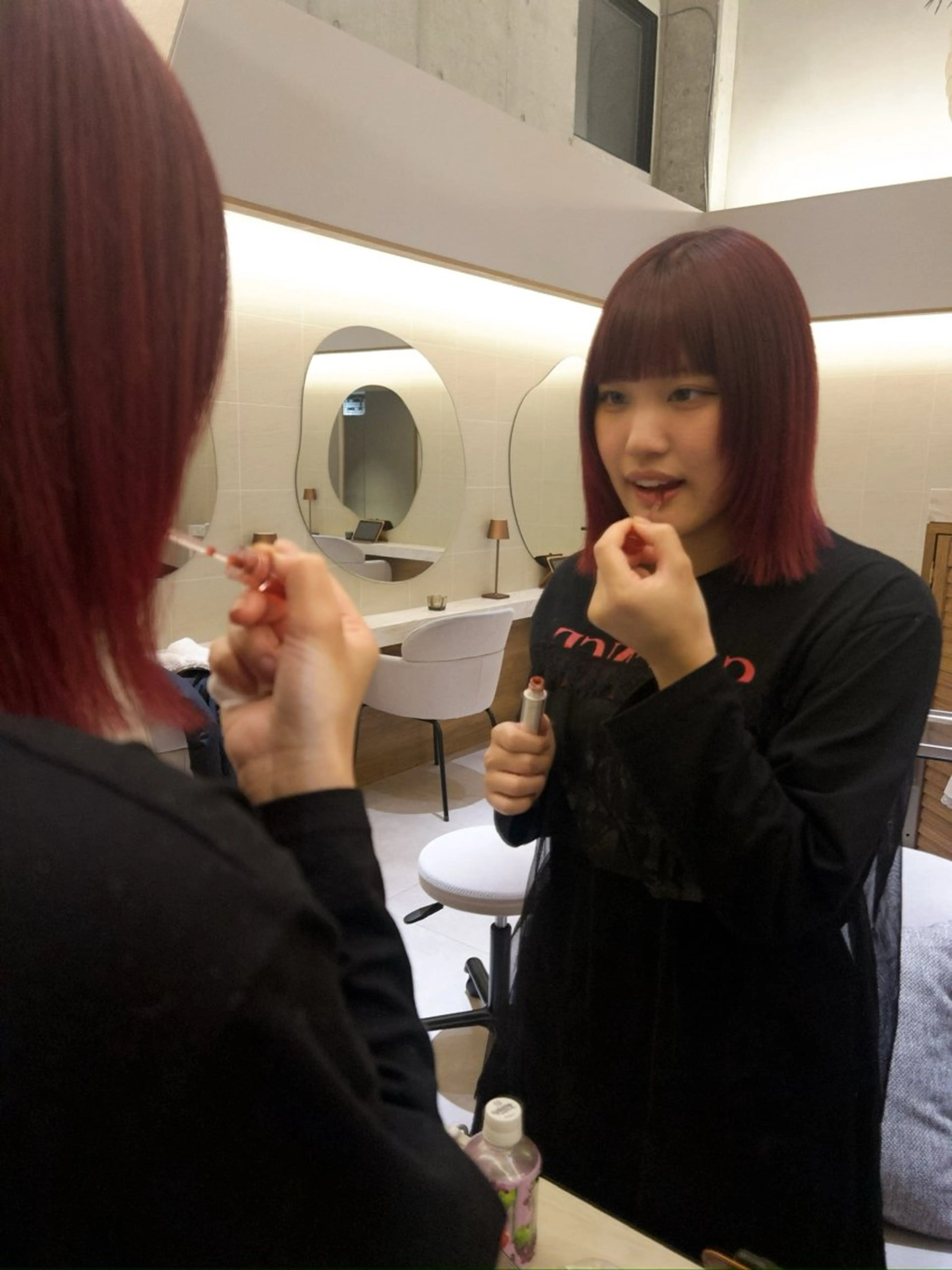 ミディアム カラー ブリーチ ヘアカラー yiye   神宮前所属・manami /暖色 /カットモデル募集のヘアスタイル