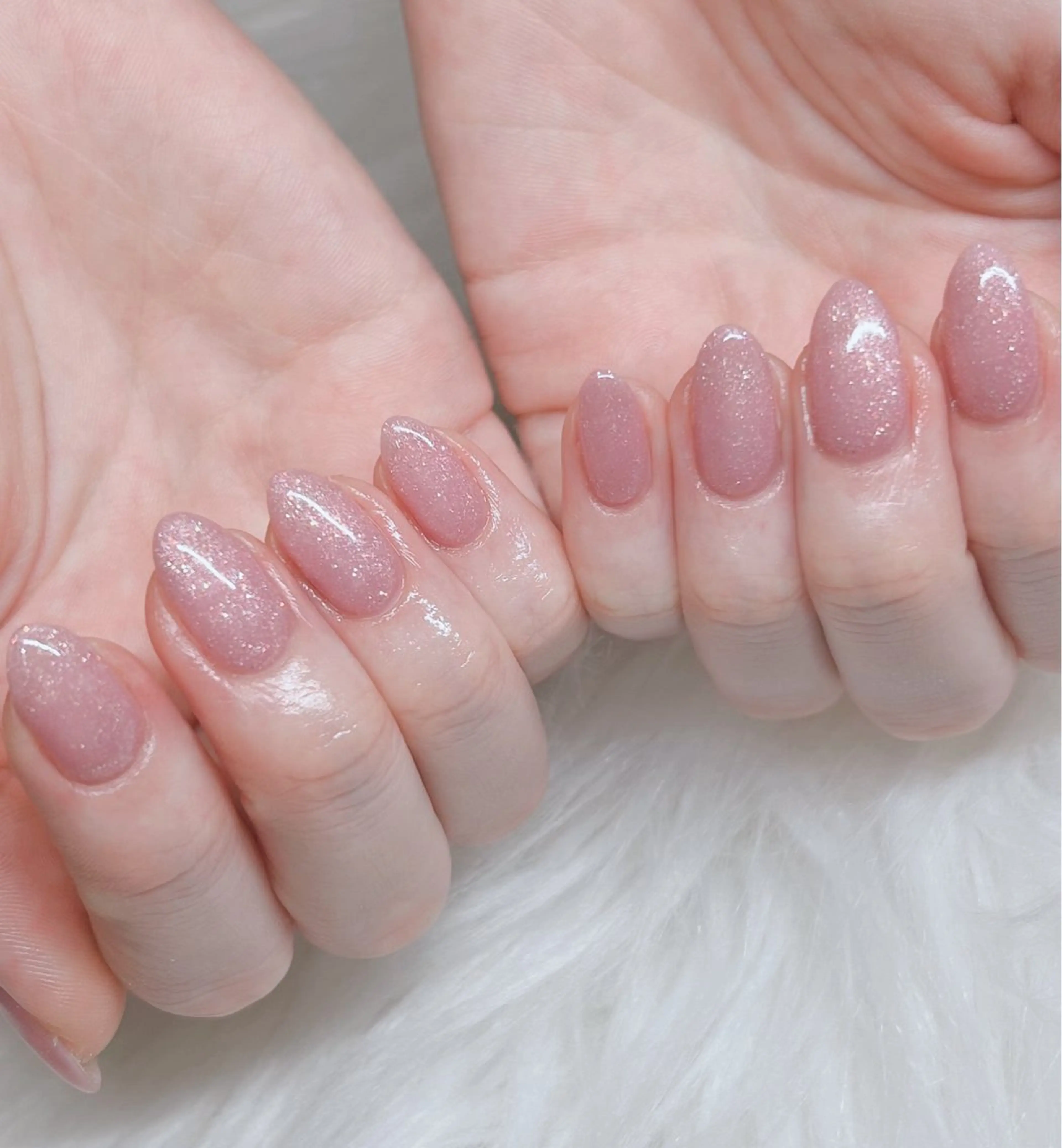 ・ワンカラーネイル(オフなし)の写真