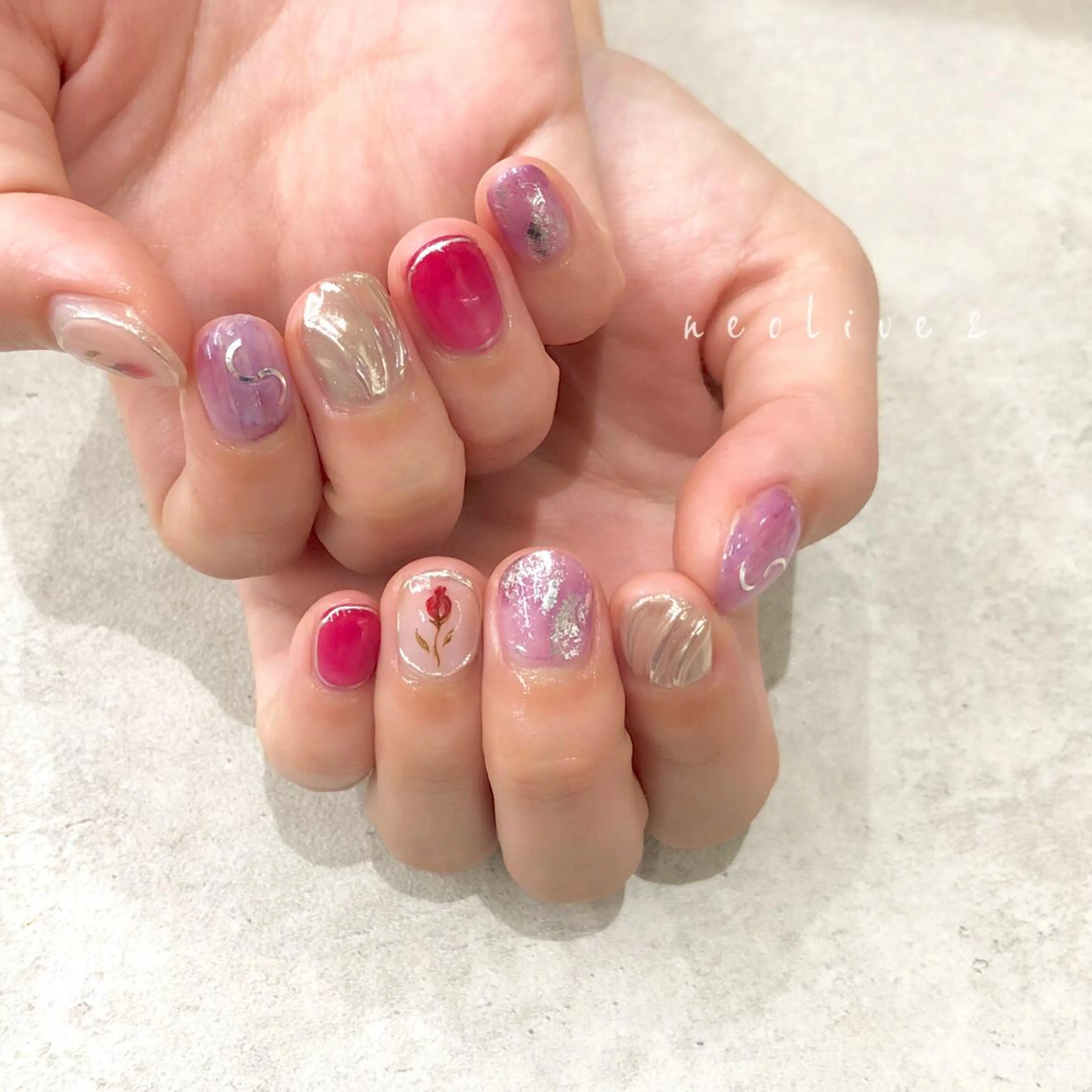 ネイル ハンドネイル Yuriko Omi パラジェル/渋谷のネイルデザイン