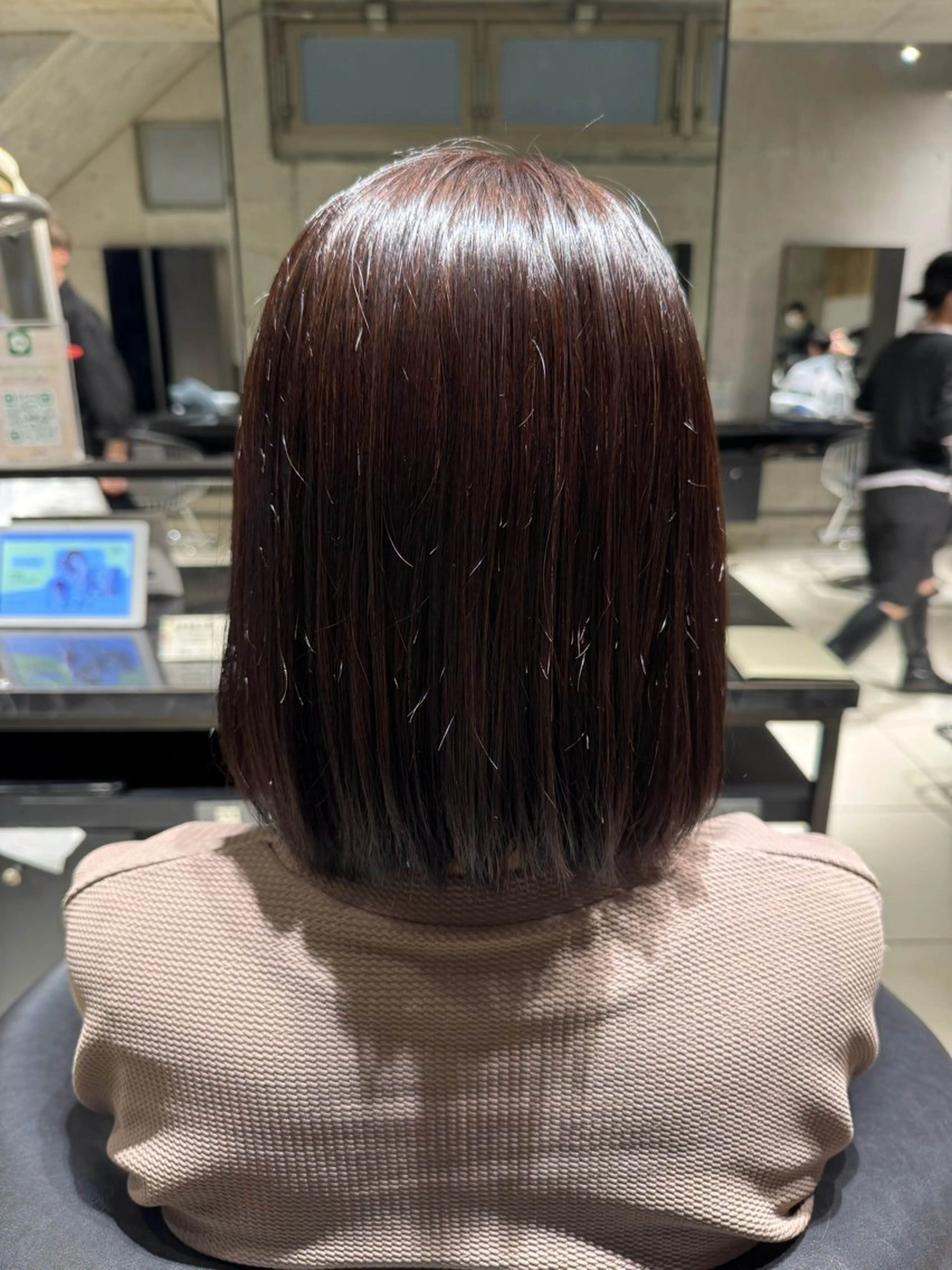 カラー ラベンダーカラー ヘアカラー 艶カラー 梨菜💜のヘアスタイル