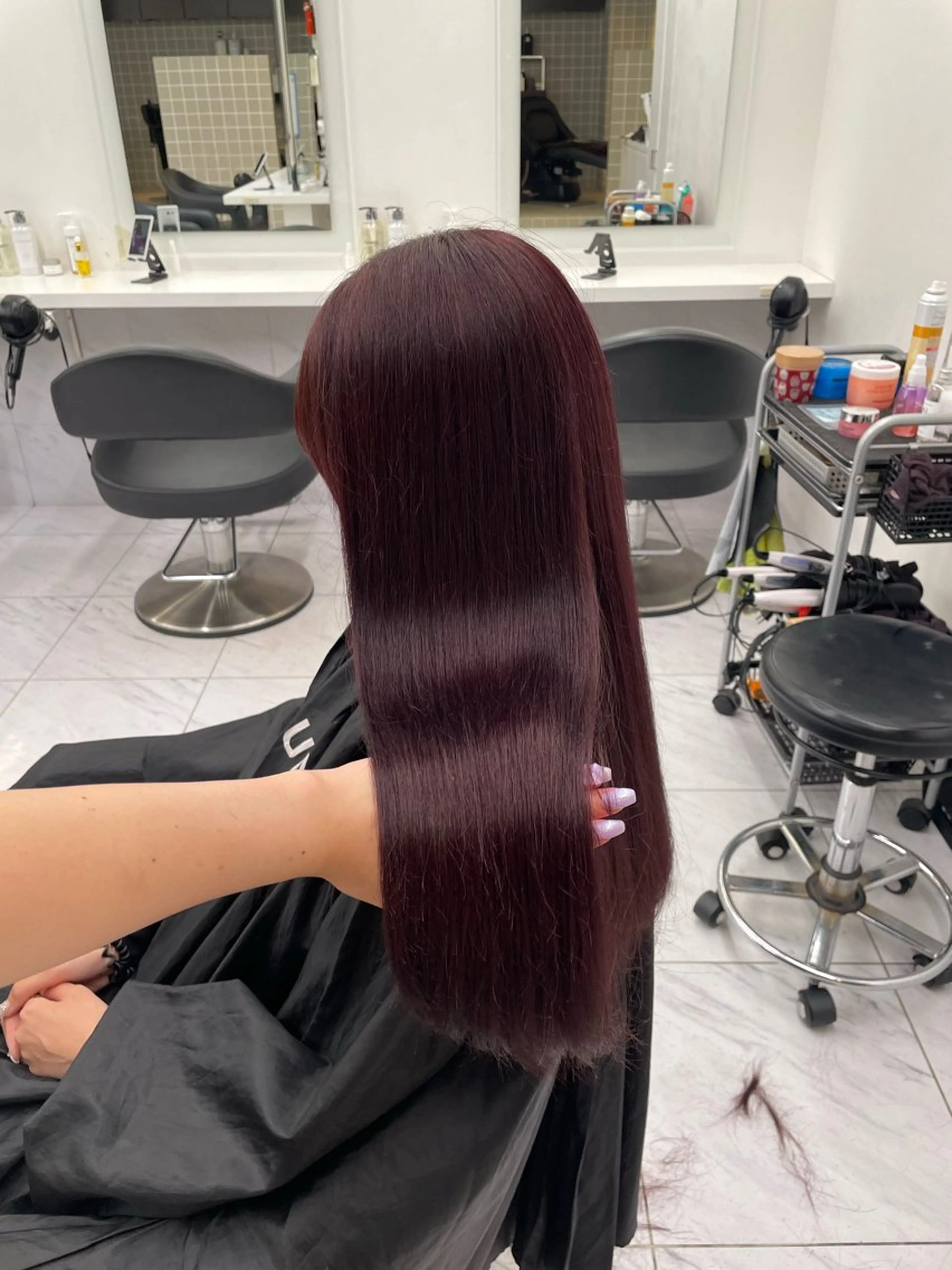 ロング カラー ヘアアレンジ ヘアカラー トリートメント ヘアセット 💗横浜美容室 💗HARUNAのヘアスタイル