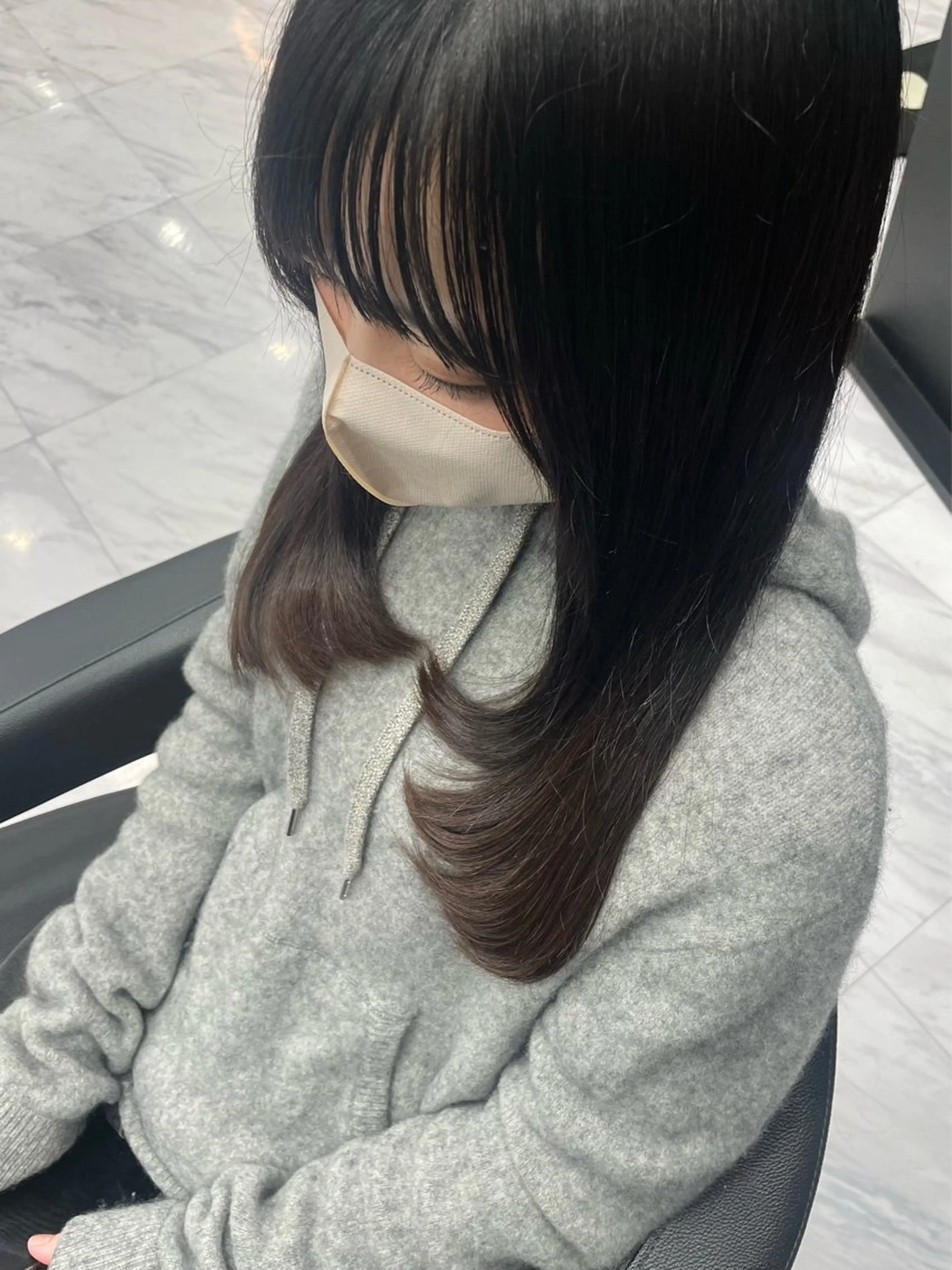 セミロング カット 🐥くまがい💛 ダブルカラー／パーマのヘアスタイル