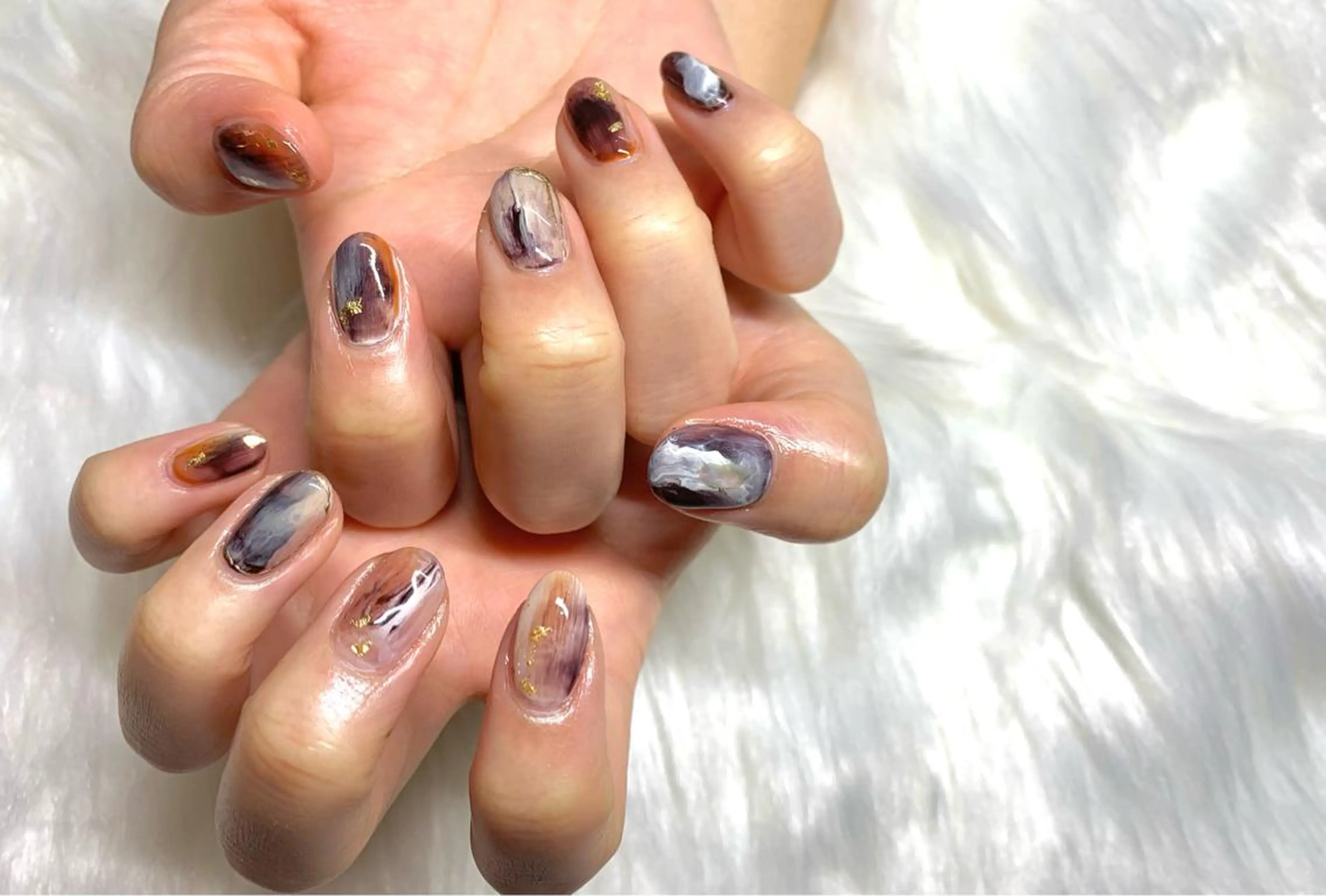 ネイル ニュアンスネイル aime 中崎町のネイルデザイン