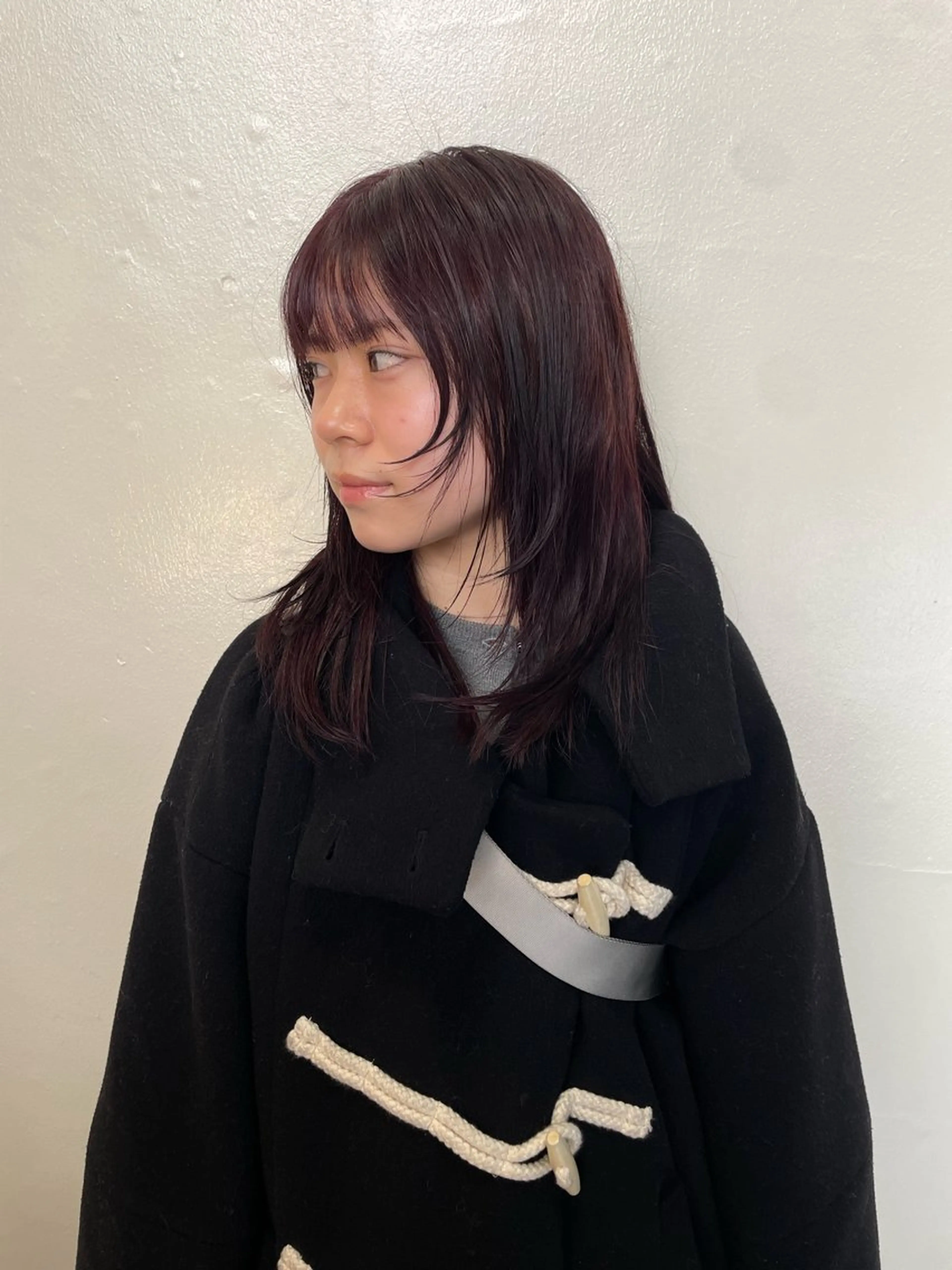 ミディアム カット ヘアカラー トリートメント レイヤー/ボブ/ 透明感カラー/ニワのヘアスタイル