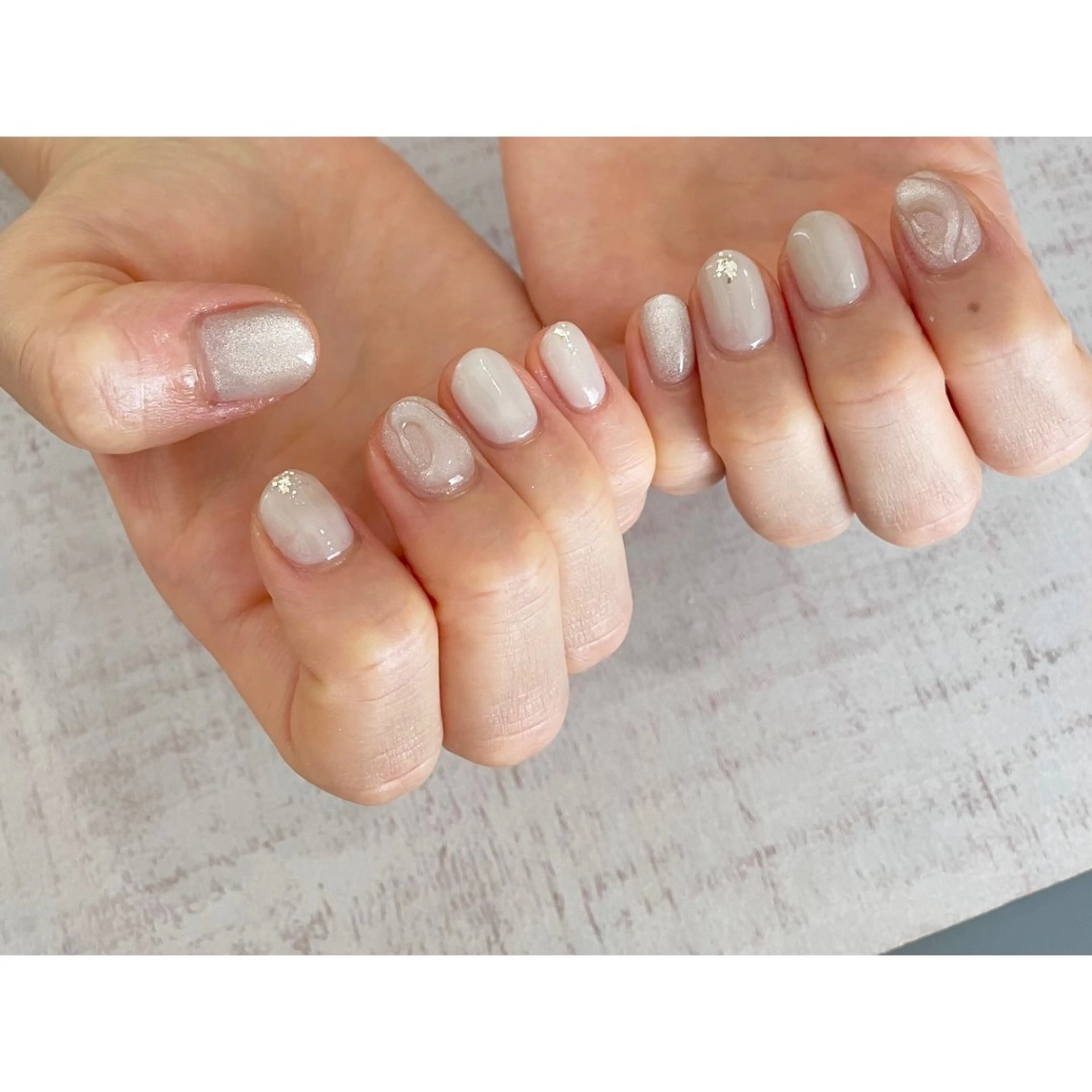 ネイル ニュアンスネイル 𖡼 yumenoのネイルデザイン