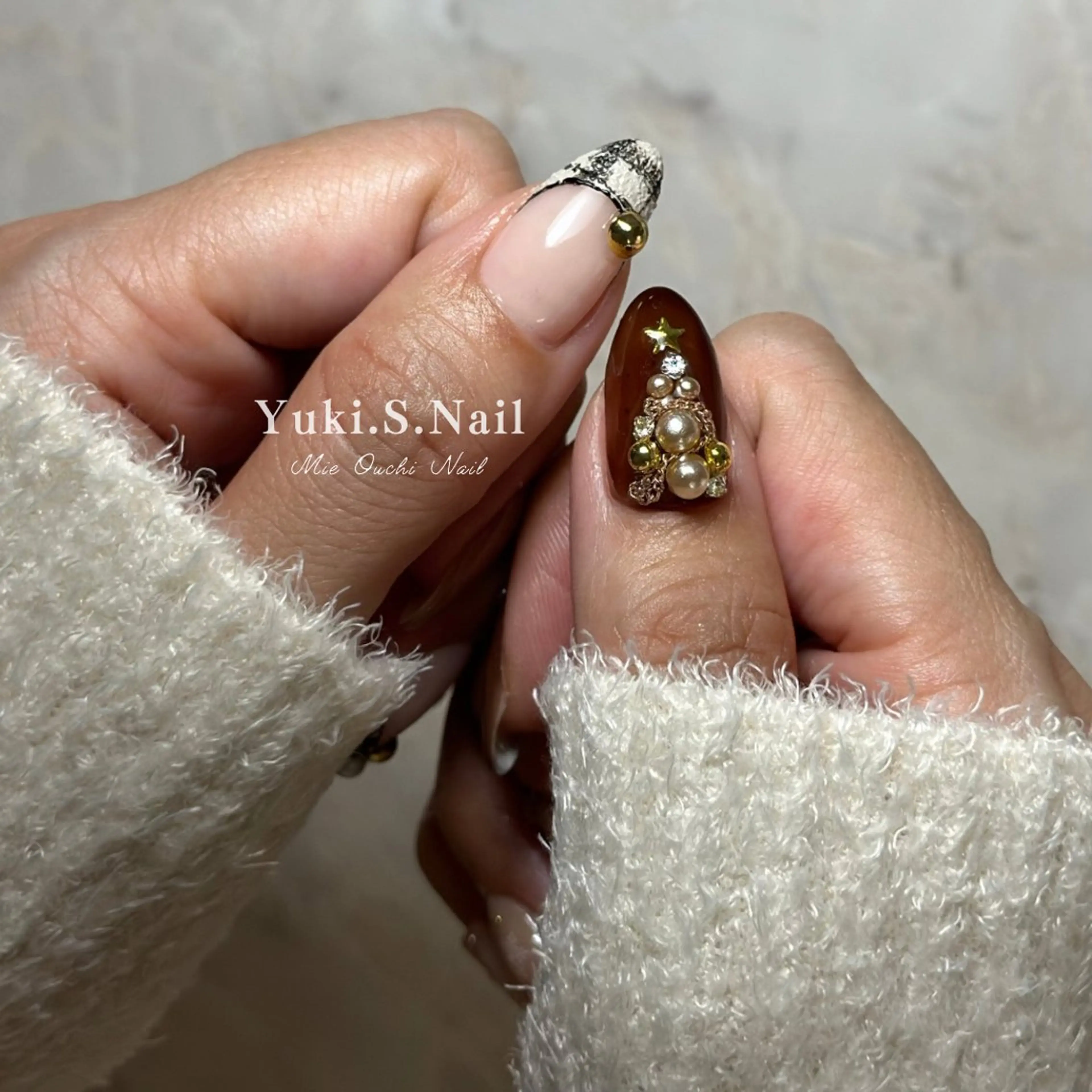 ロング クリスマス Yuki S.Nailのネイルデザイン