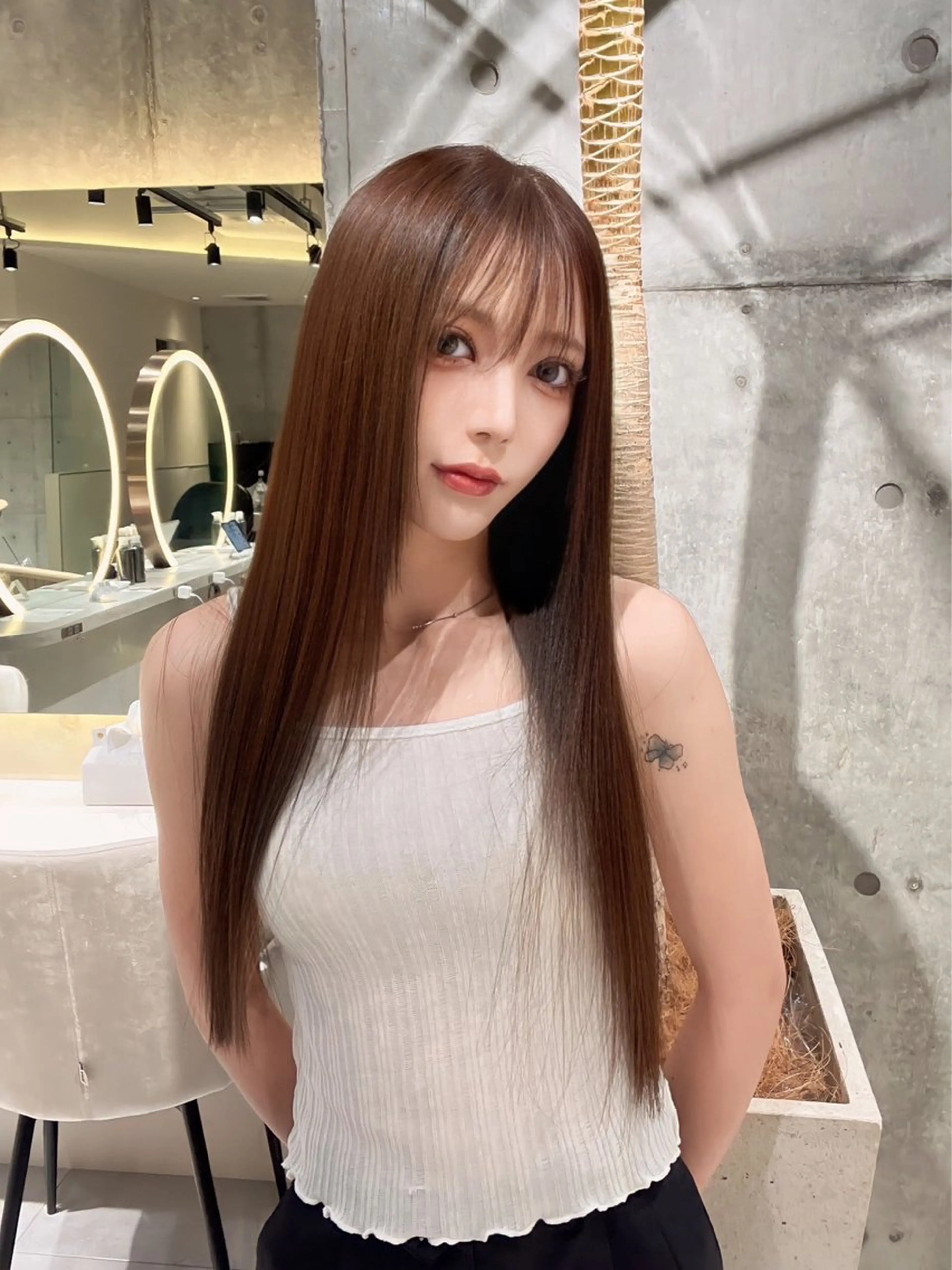 【先着2名様限定🌈】✨プレミアム縮毛矯正ダメージレスケアカラーカットトリートメント✨の写真