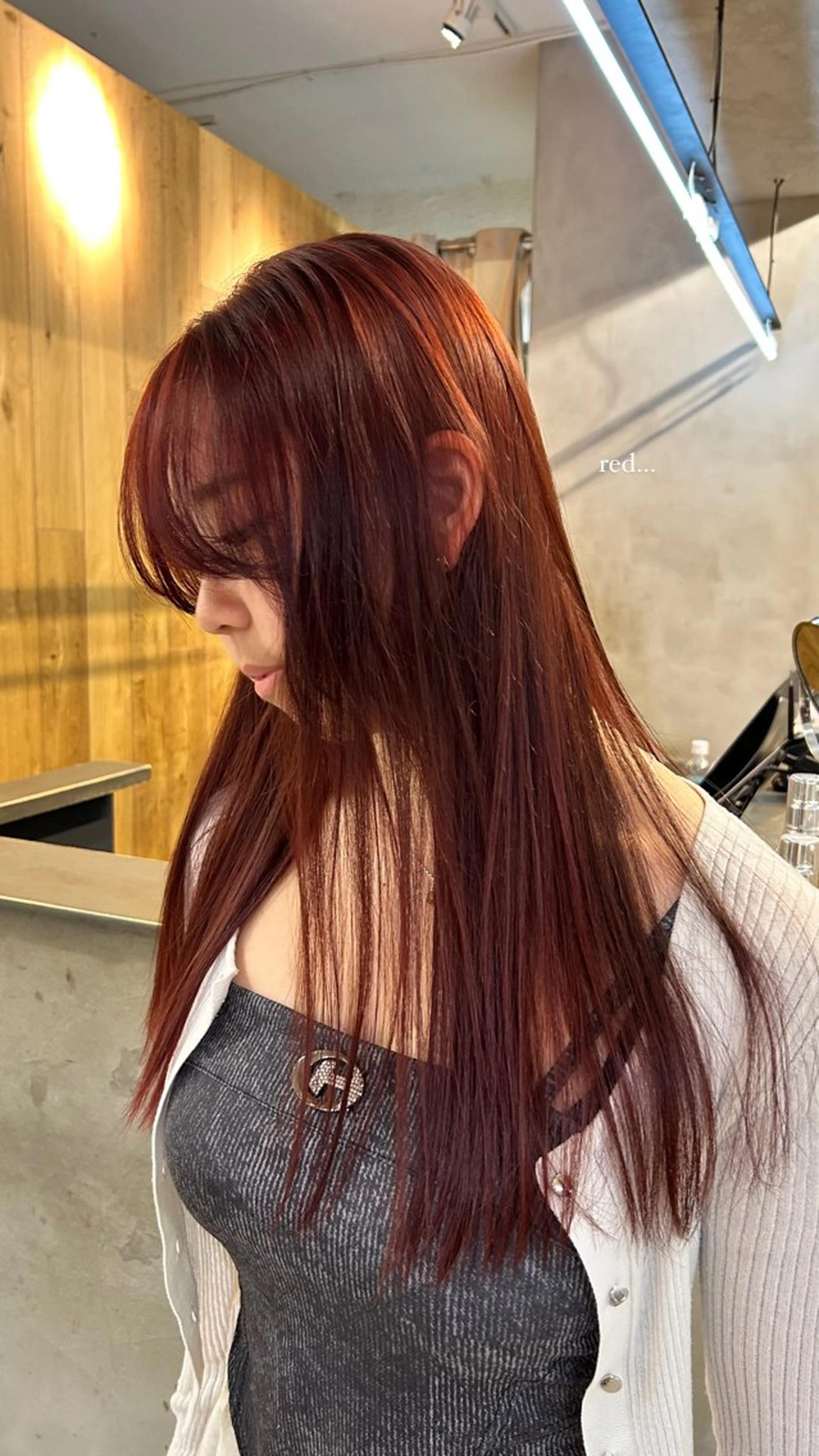 セミロング カラー ブリーチ ブリーチなしカラー ヘアカラー じゅわっと暖色カラー 🍊Moemiのヘアスタイル