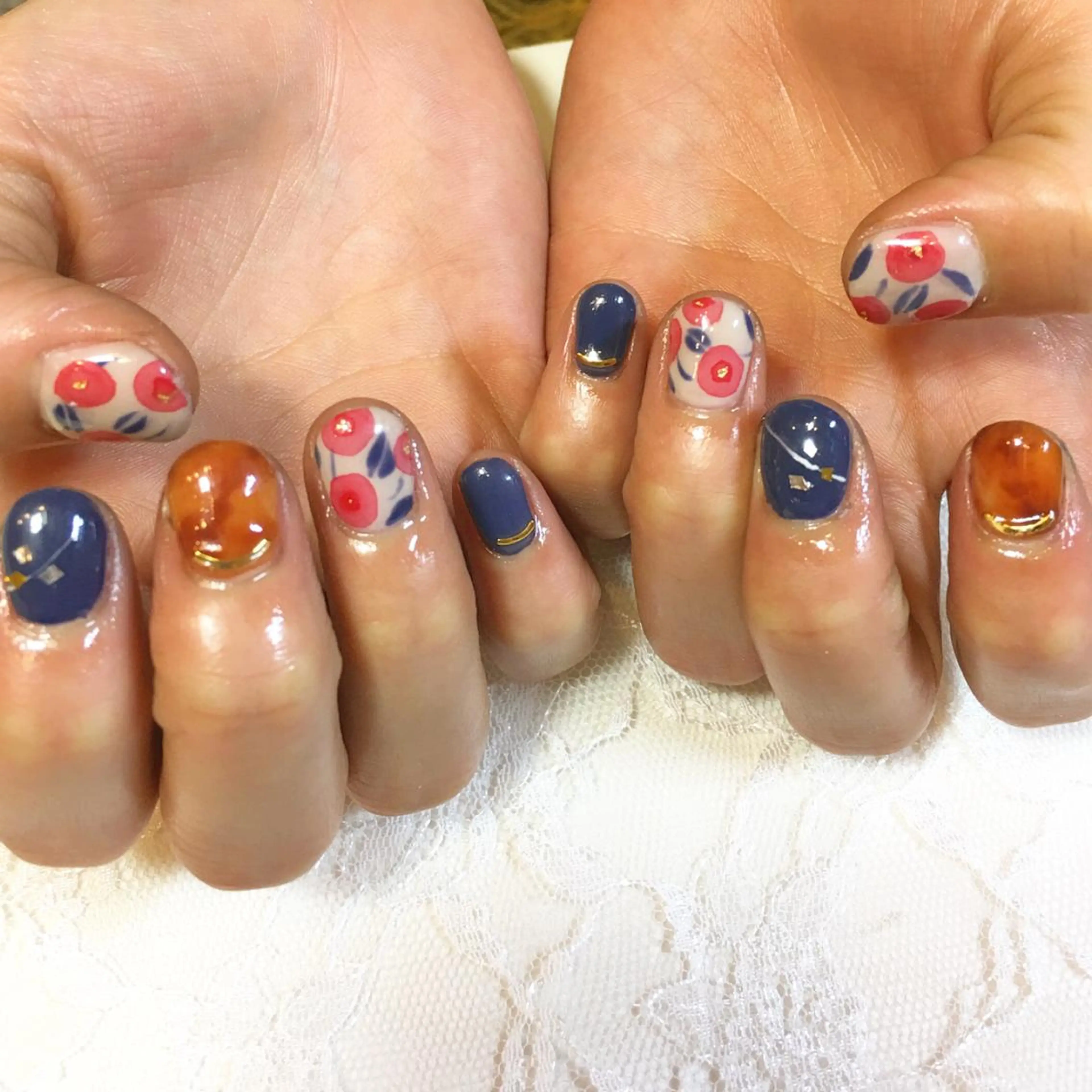 ネイル べっ甲ネイル 持ち込み ハンドネイル MISAKO nailのネイルデザイン