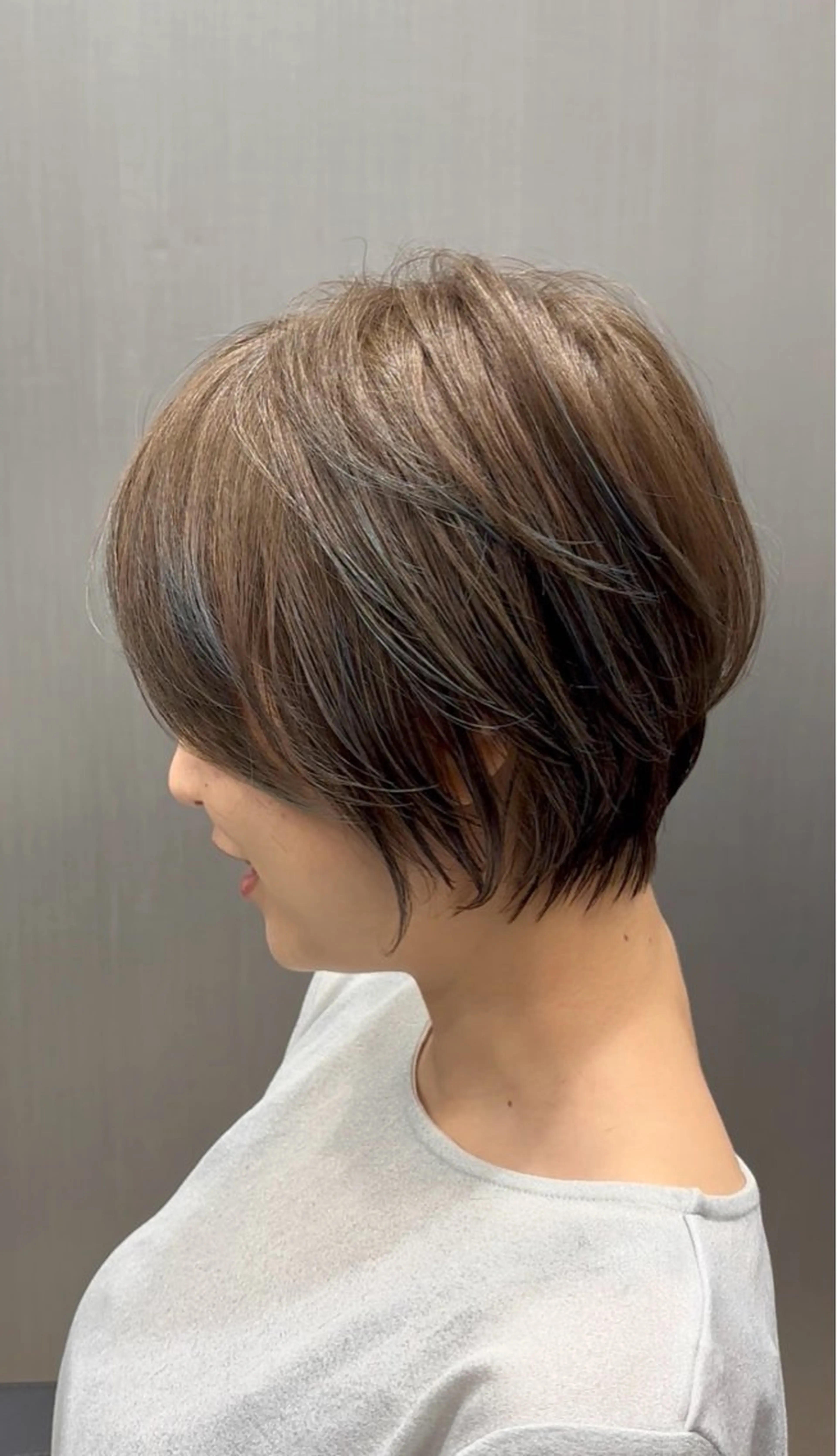 ショート ショートボブ ハンサムショート 丸みショート ボブ くびれヘア HARUKI  MINATO Japan広島紙屋町店所属・hmj紙屋町店 脊戸智志のヘアスタイル