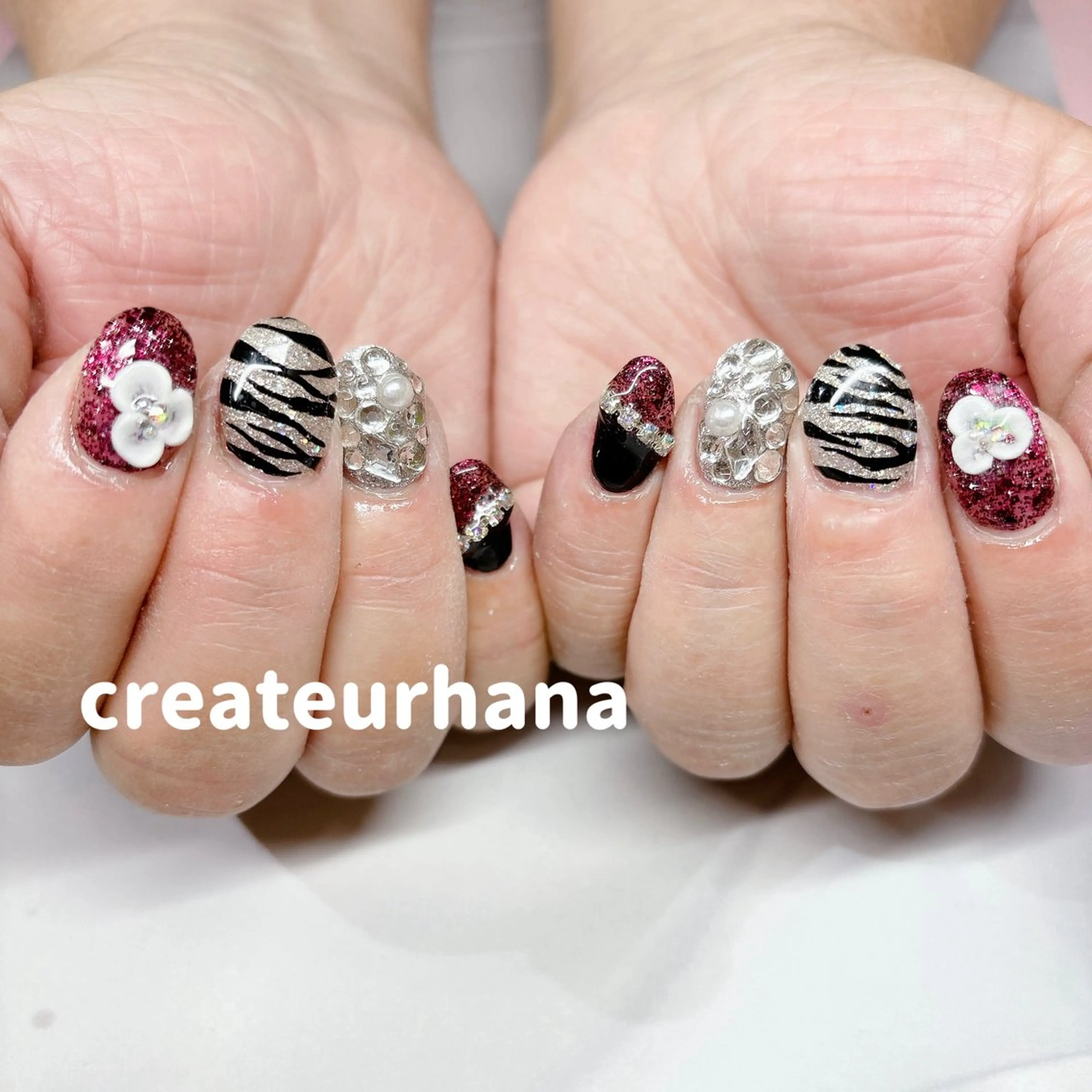 ネイル クレアトゥール華所属・クレアトゥール華 西村のネイルデザイン