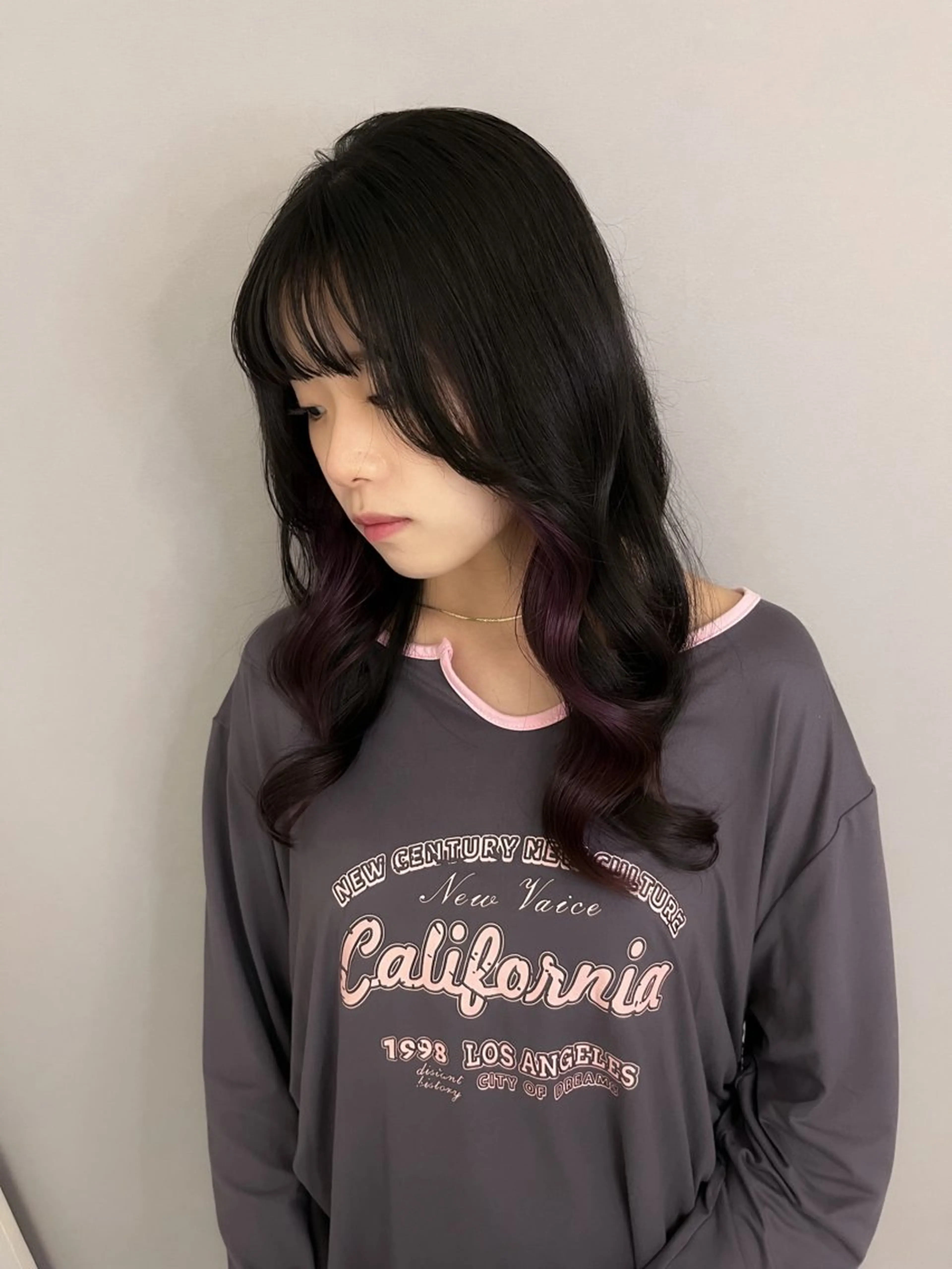 ミディアム カラー カット ヘアカラー トリートメント Grow by NYNY 坂本 理輝のヘアスタイル