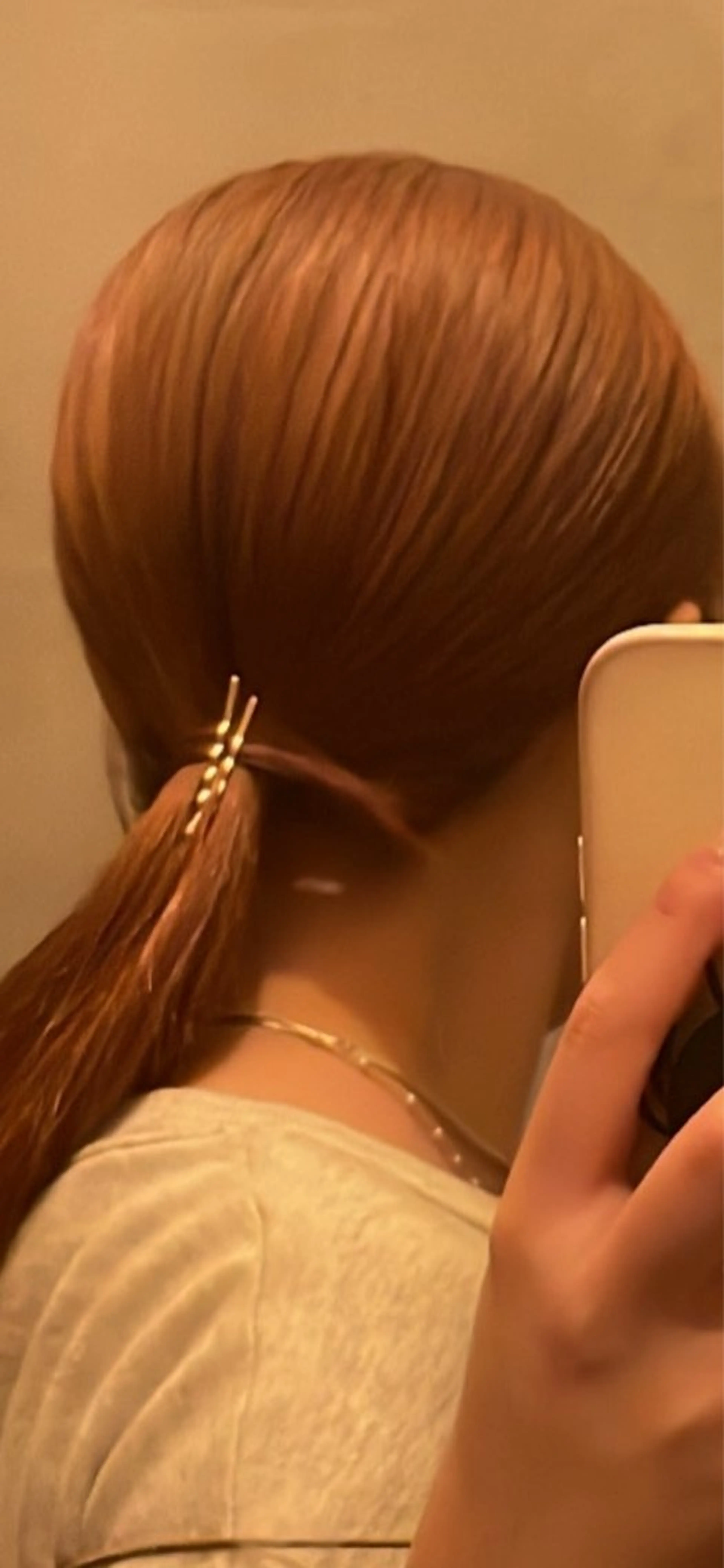 セミロング カラー ブラウンカラー オレンジ オレンジブラウン mei｜顔まわり ×透明感カラーのヘアスタイル