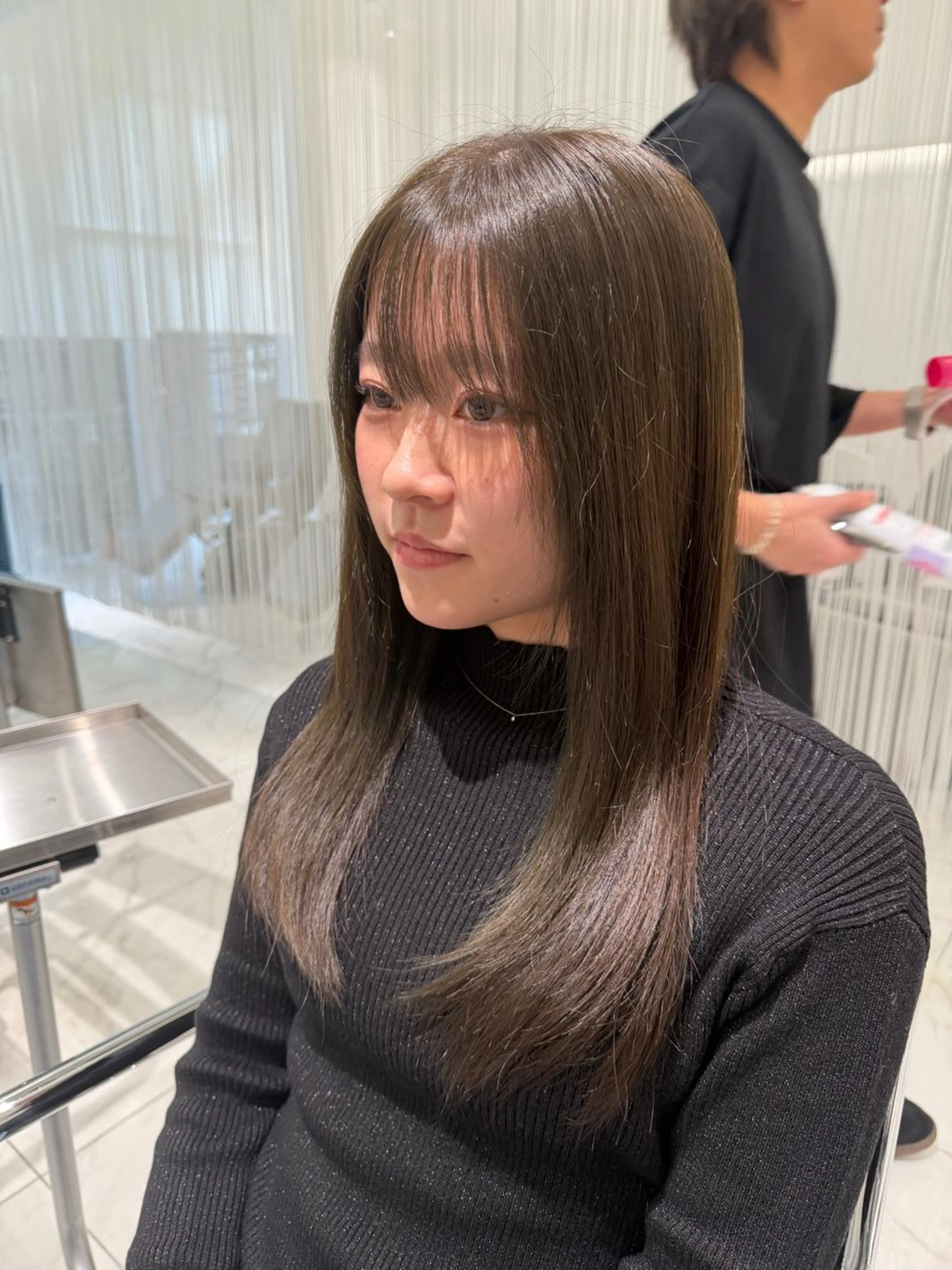 セミロング 髪質改善 トリートメント 村泉 心のヘアスタイル