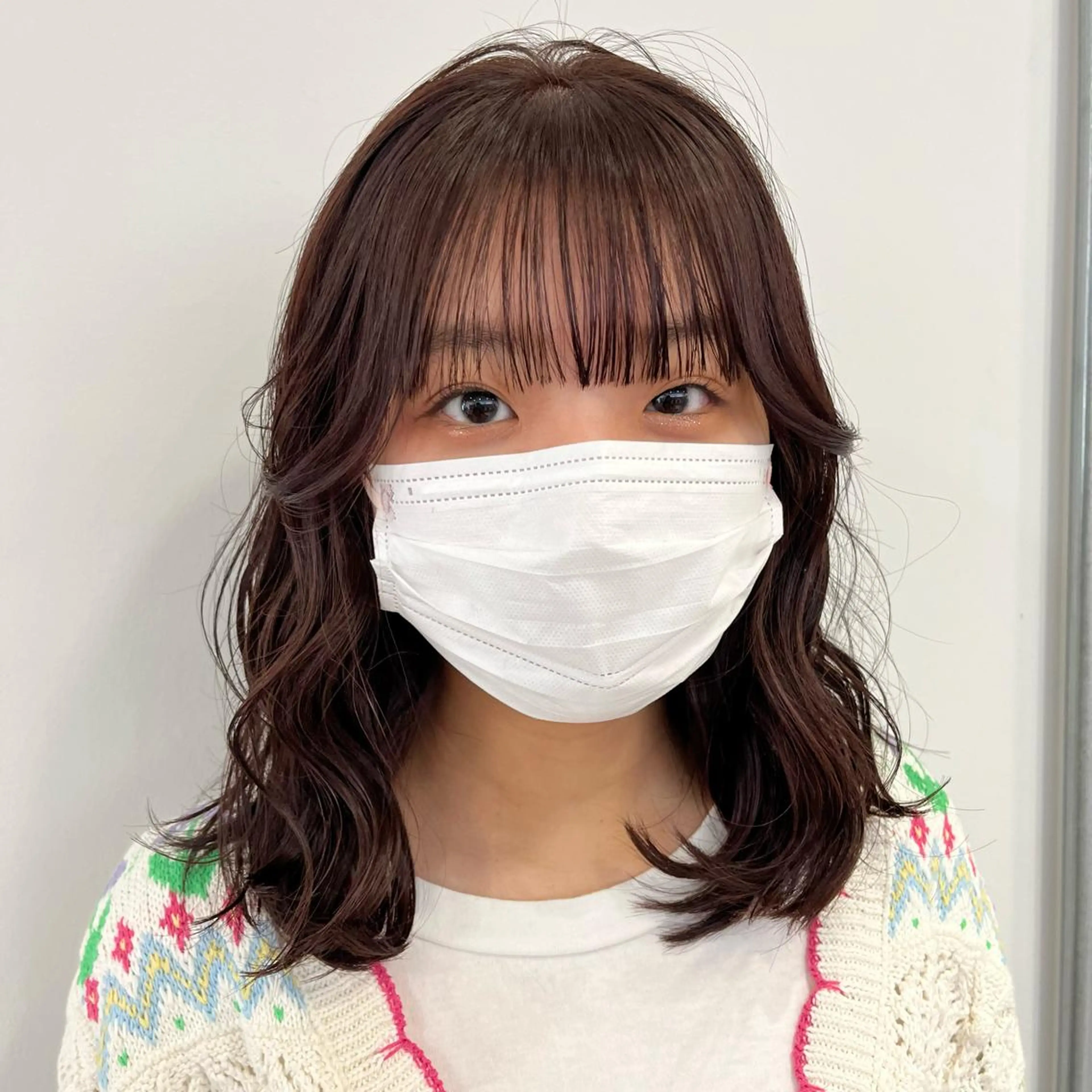 ミディアム カラー ブラウンカラー ピンクカラー ピンクブラウン 卒業式のヘアスタイル SOYON 🤍CHIZU🤍.のヘアスタイル