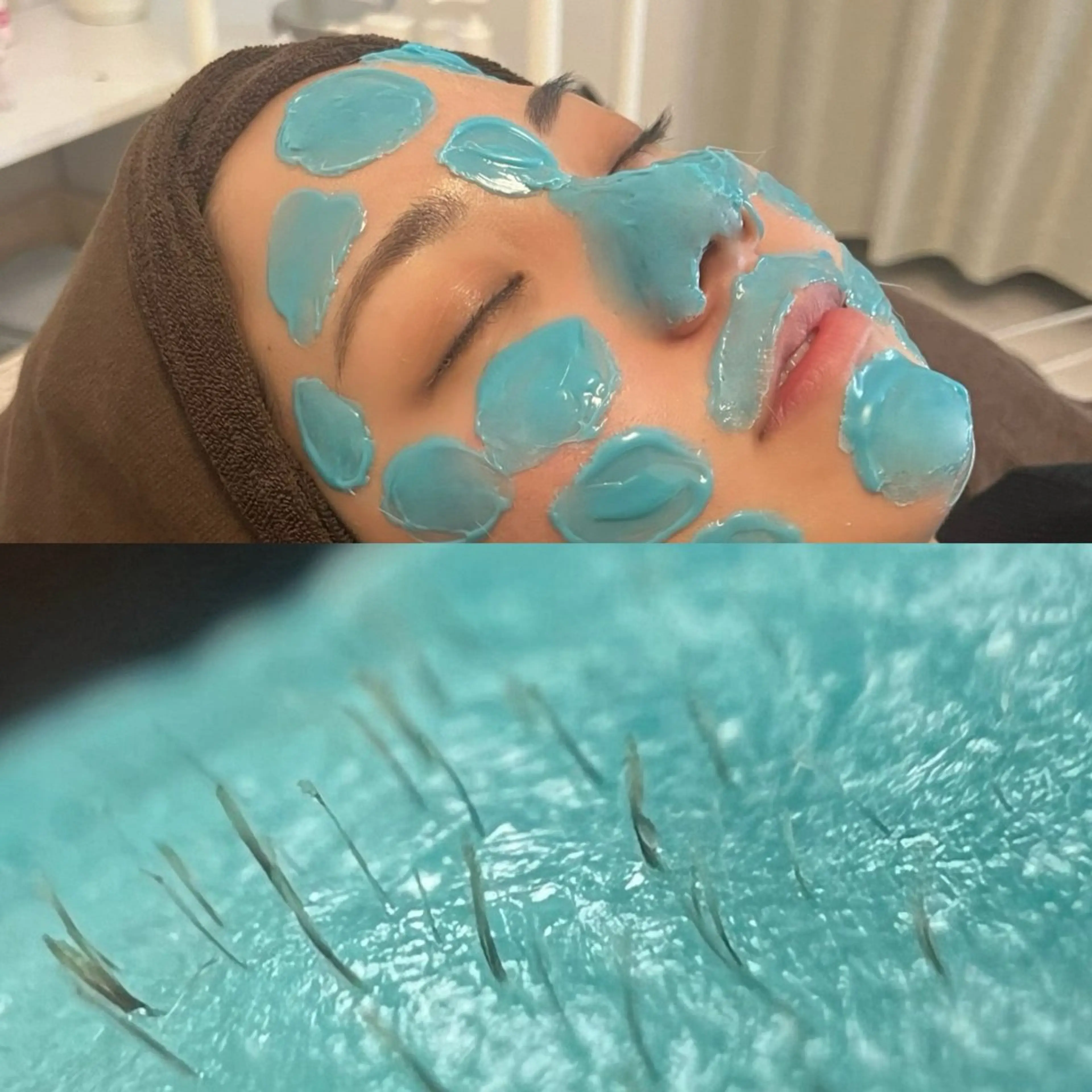 【土日限定】毛穴洗浄モデル0円🩵＋フェイシャルWAX脱毛（全顔）✨艶肌（メンズ可🔥）の写真