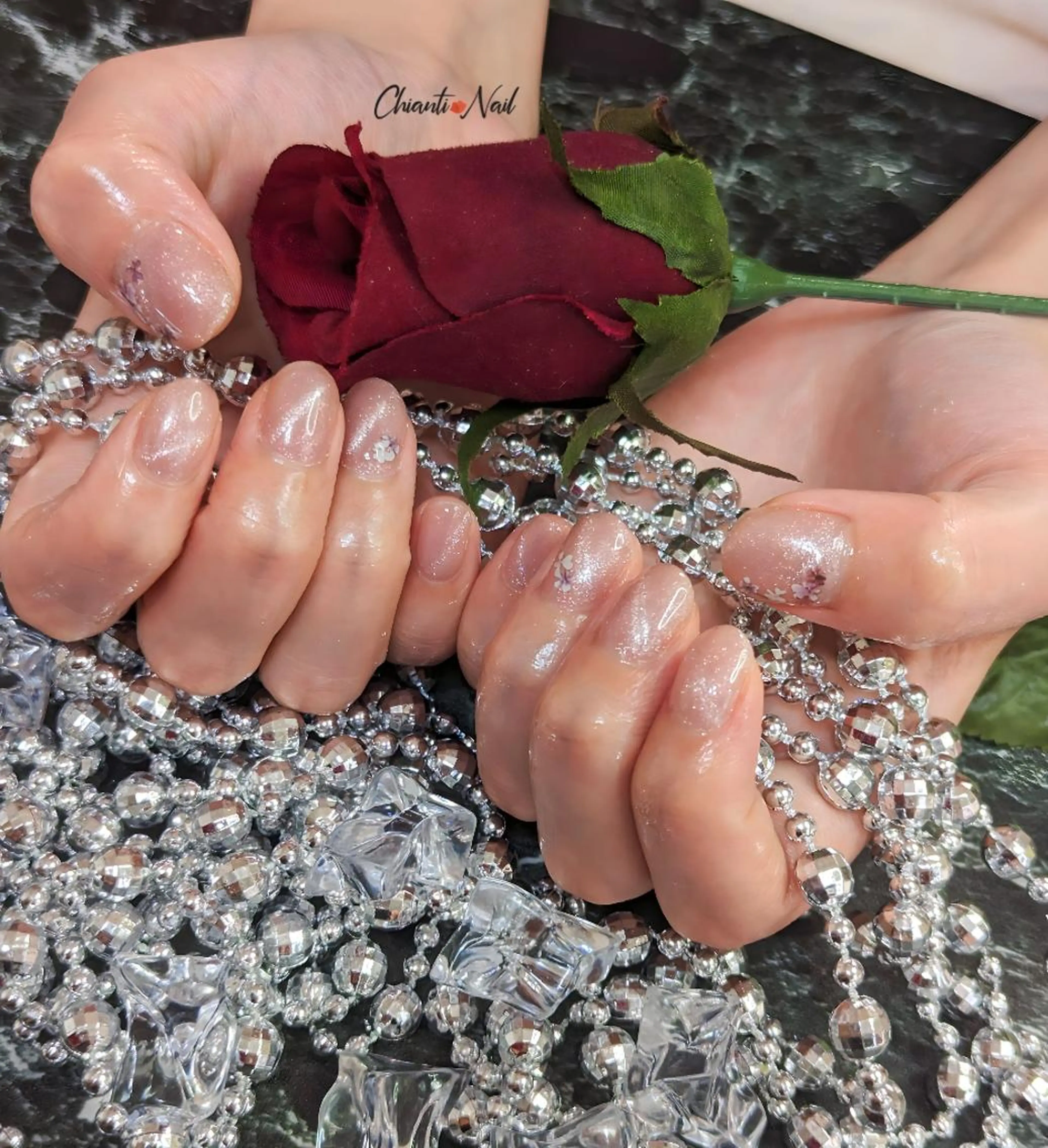 キャッツアイネイル❣️（ワンカラー）の写真