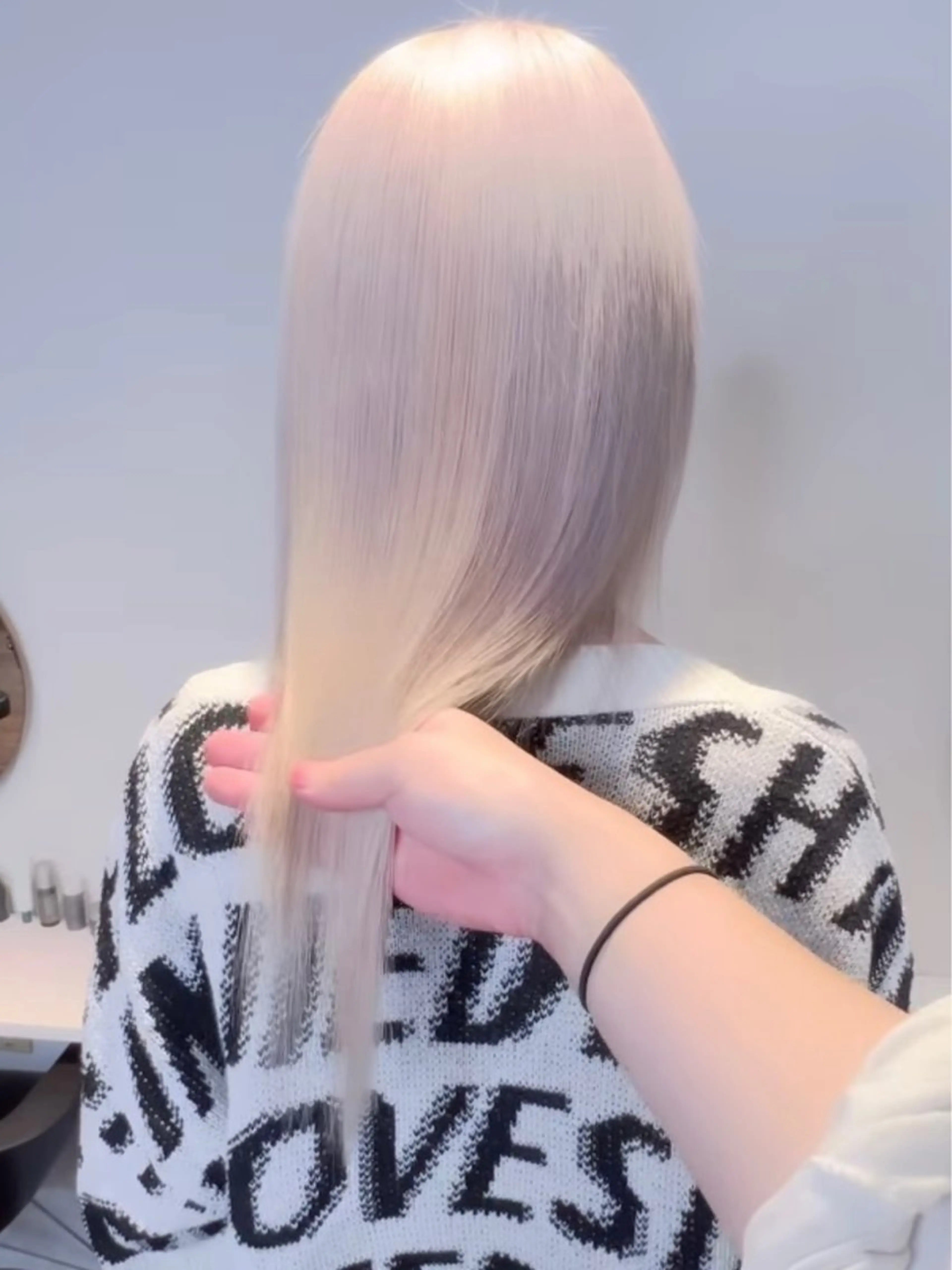 ロング カラー 切りっぱなしボブ ベージュカラー ブリーチ 抜きっぱなしブロンド ブロンド 🧡色落ちまで2度綺 麗なカラー🧡ヨシキのヘアスタイル