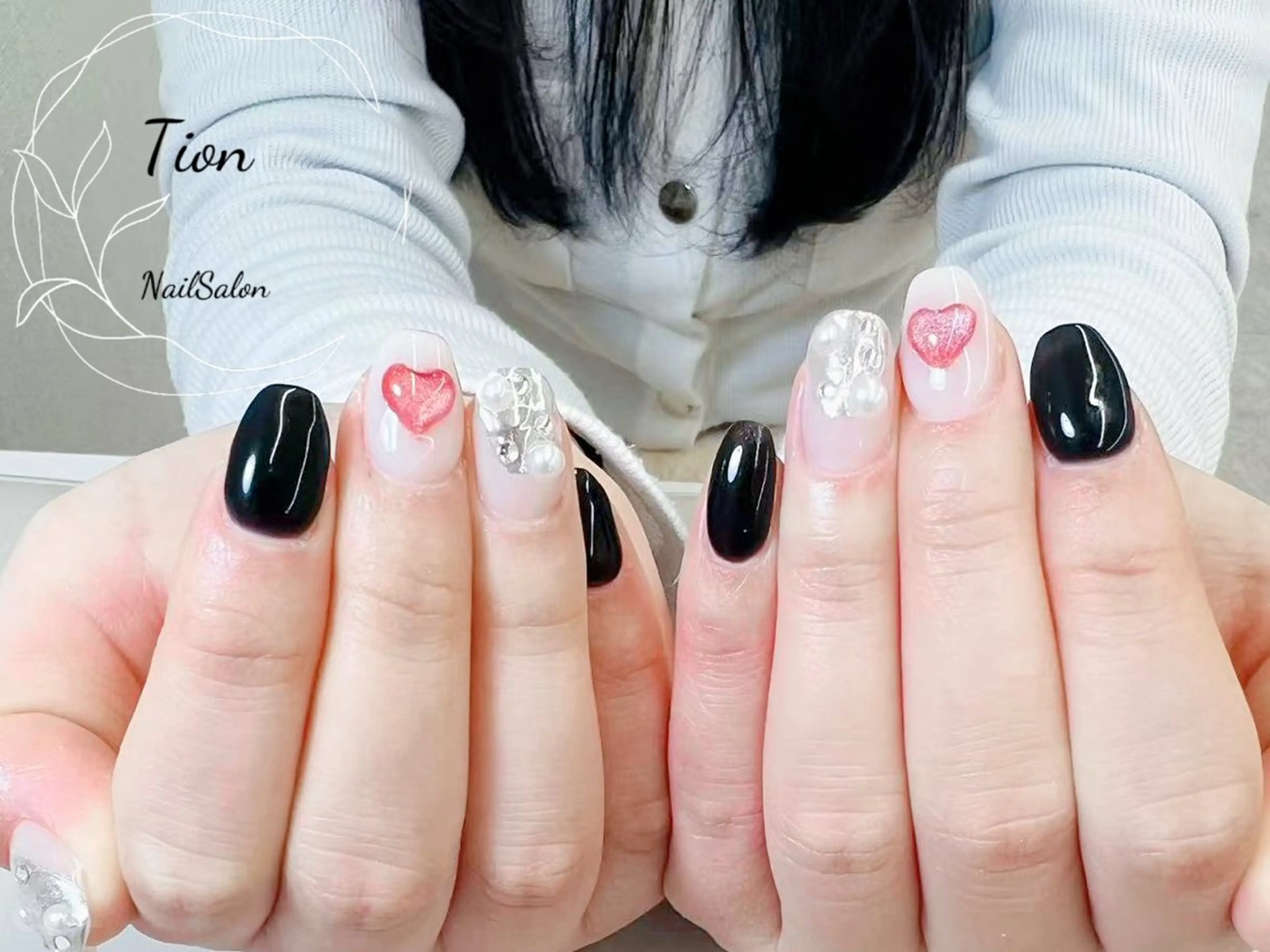 ネイル チークネイル 長さ出し フットネイル フレンチネイル ジェルネイル Nailsalon Tion武蔵小杉店のネイルデザイン