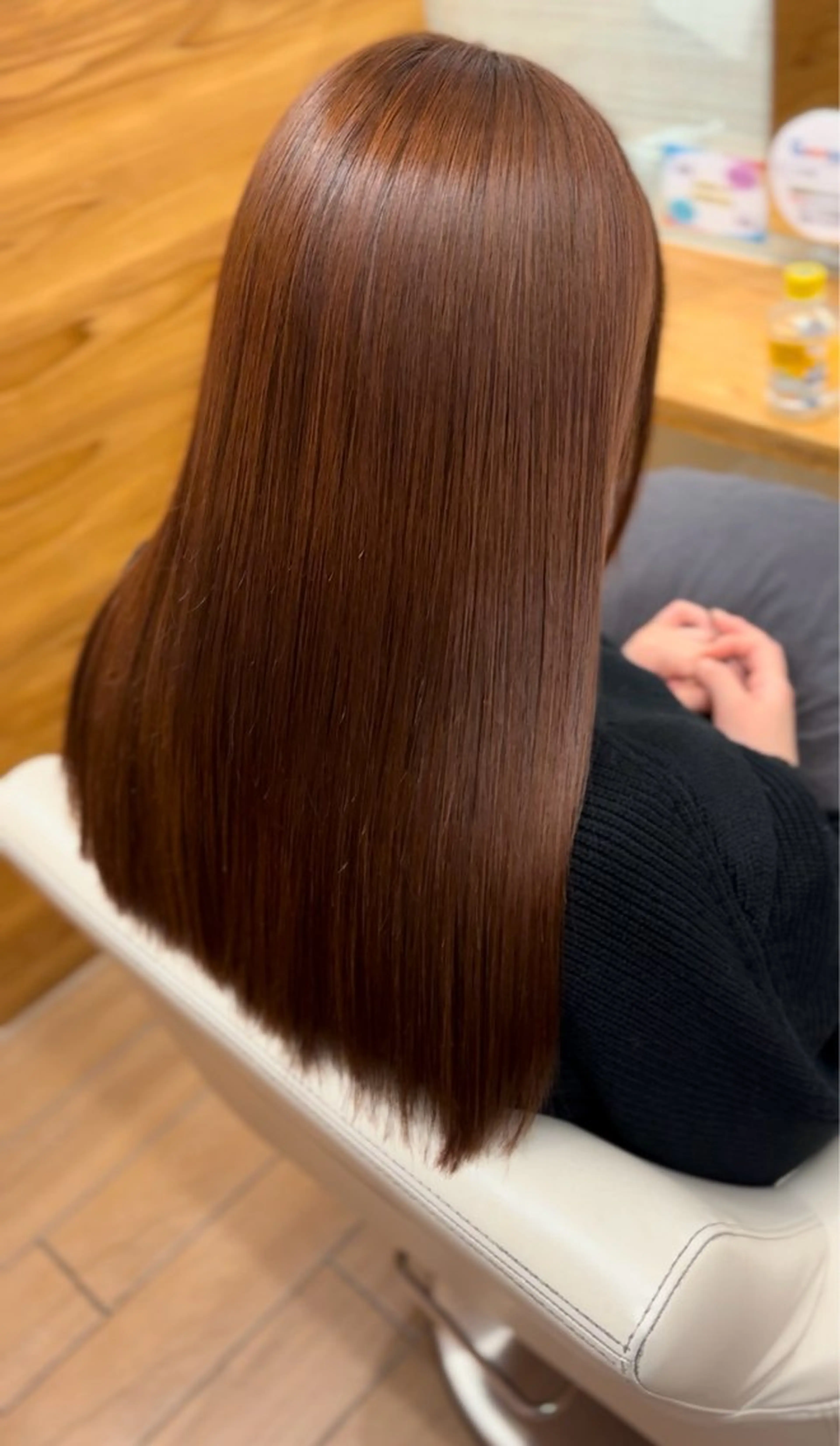 ロング オレンジブラウン カット ヘアカラー 🌻須藤瑞希🌻 カット/艶カラーのマツエク・マツパデザイン