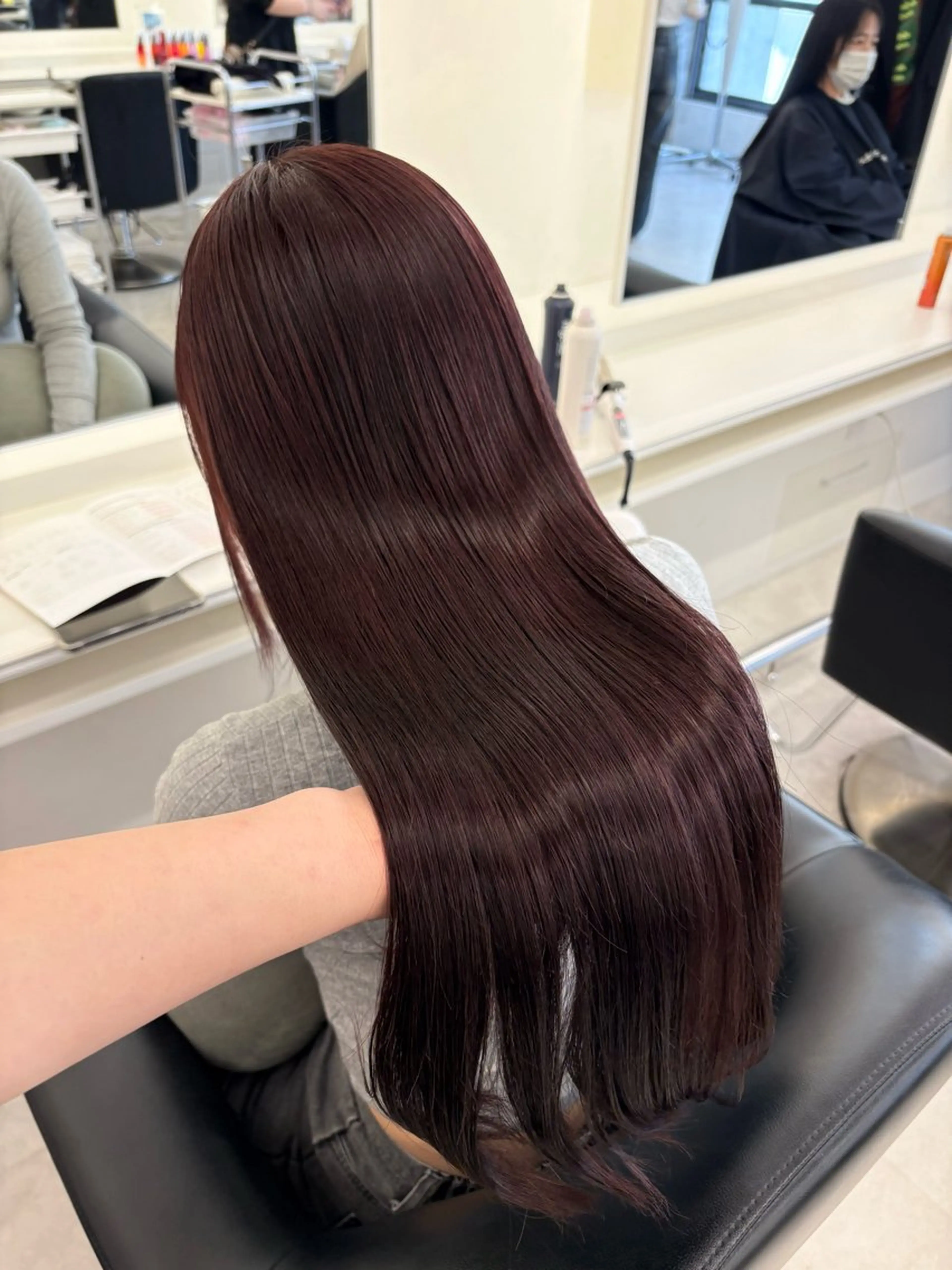 ロング カラー ヘアカラー ParveMix 楠本結菜のヘアスタイル