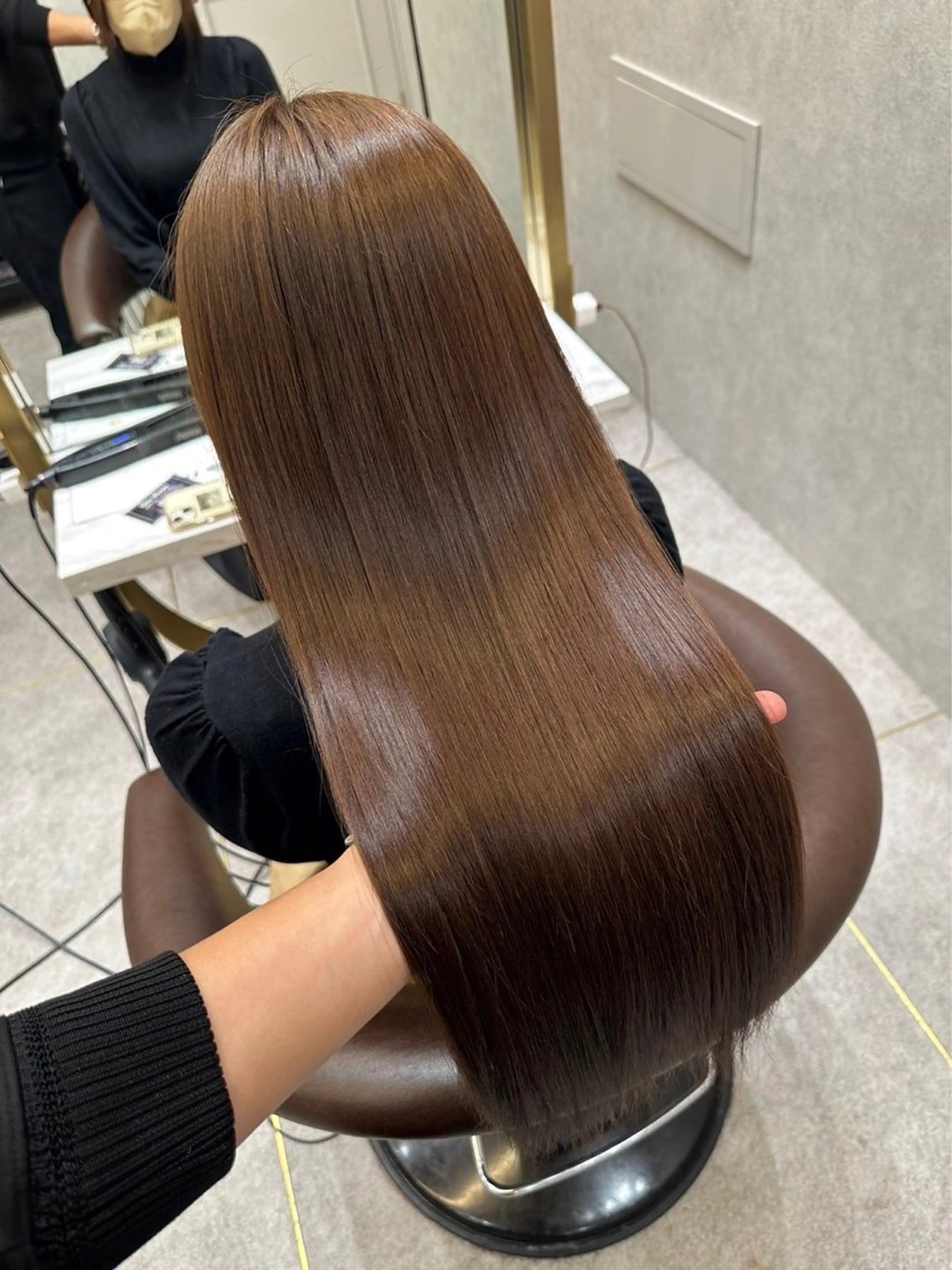 【当日限定🌸】似合わせカット✂️➕透明感カラー🫧➕髪質再生6stepトリートメント🪄◝✩(超音波アイロン付✨️)の写真