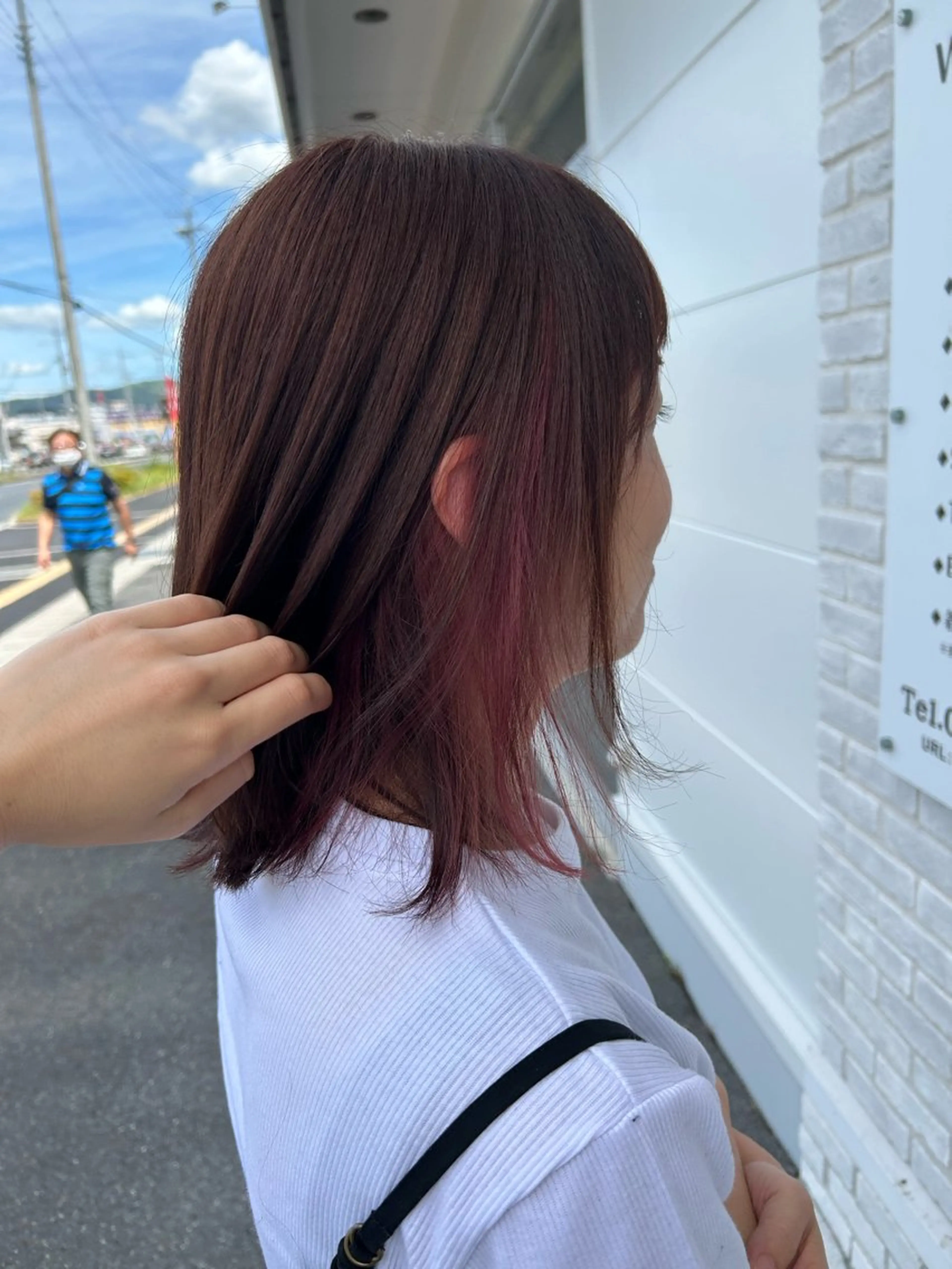 カラー ヘアカラー 今中 紗英のヘアスタイル