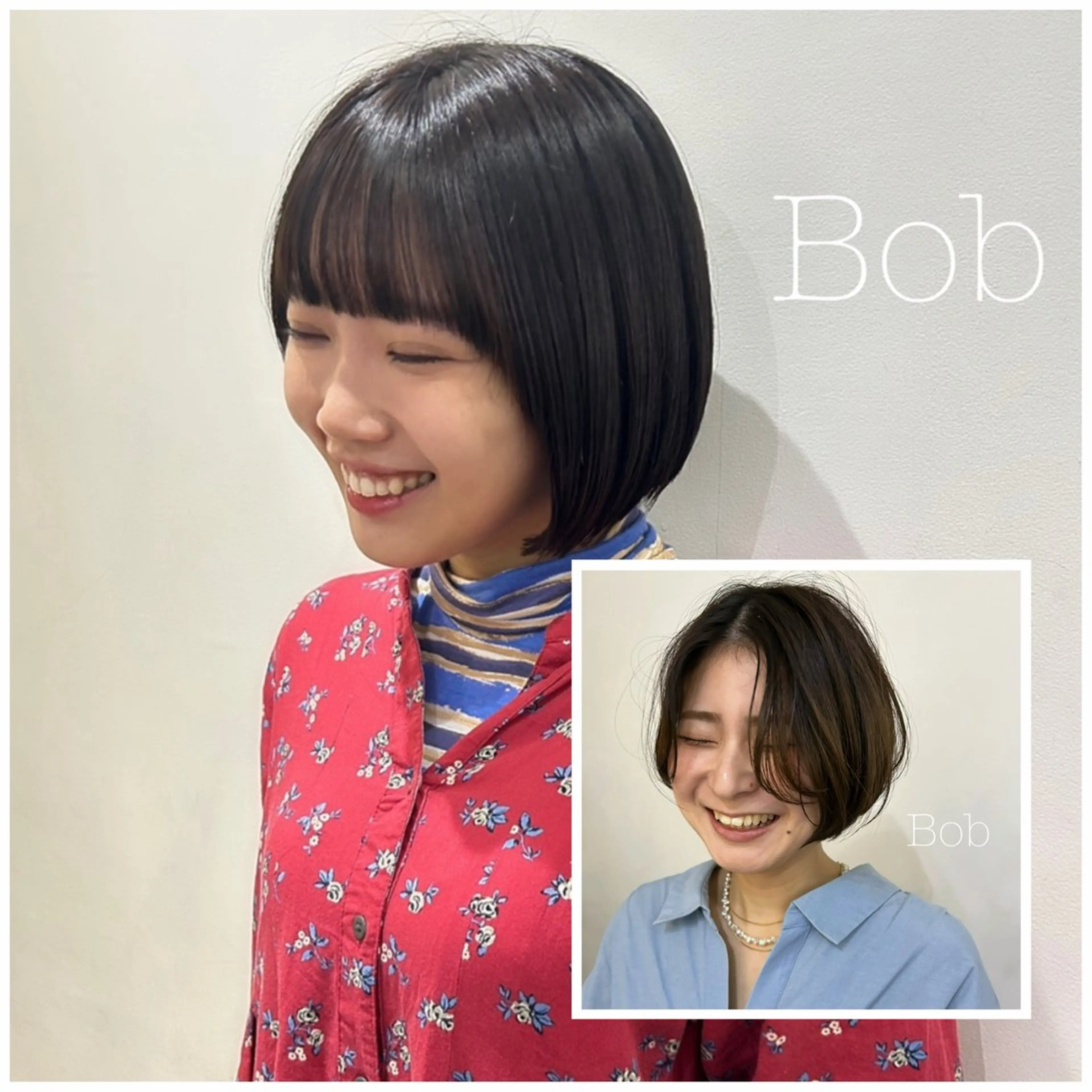 ショート 🐝 朝ラク・扱いや すいボブ／専門🐝のヘアスタイル