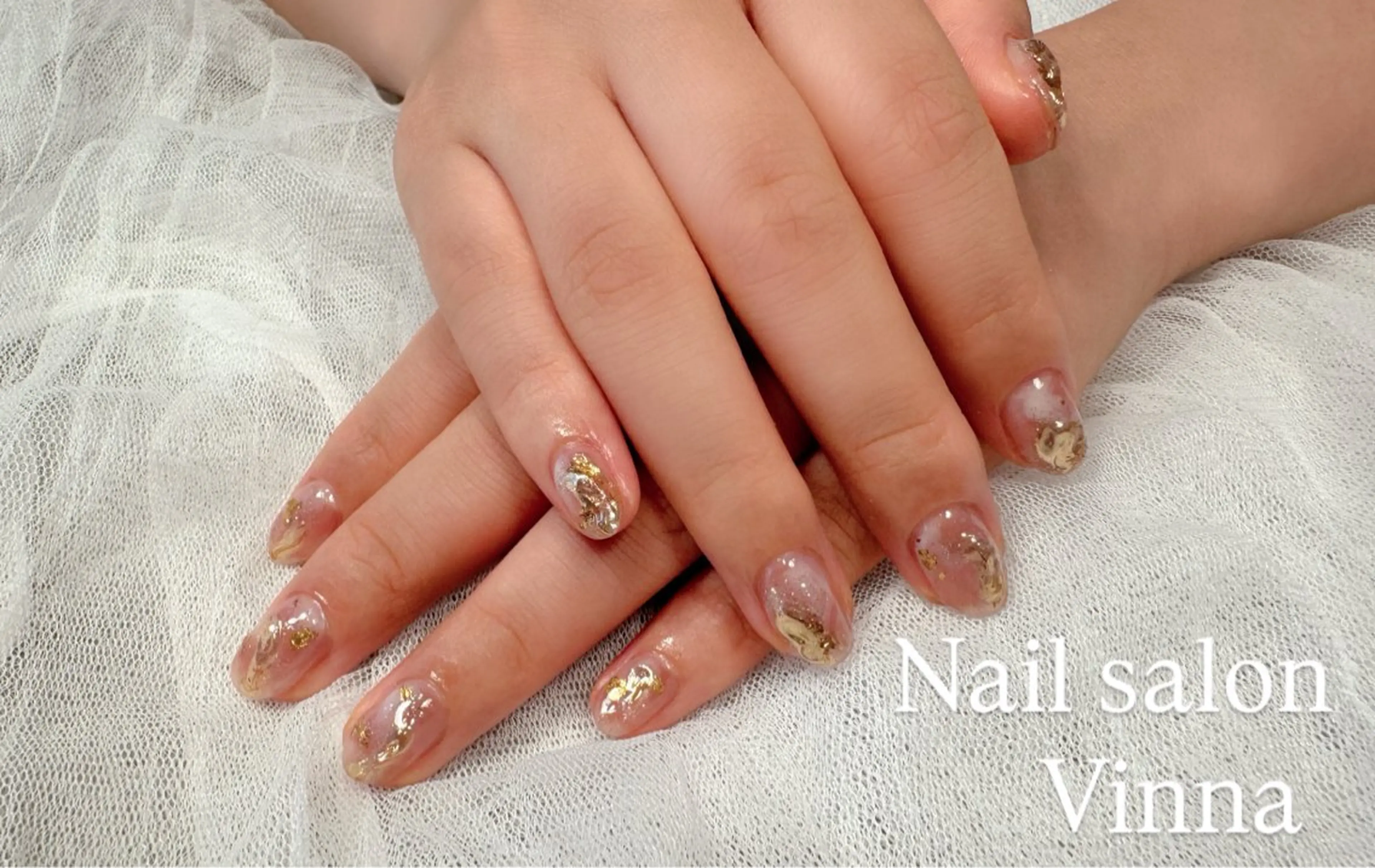 ネイル ニュアンスネイル ピンク Nail salon Vinnaのネイルデザイン