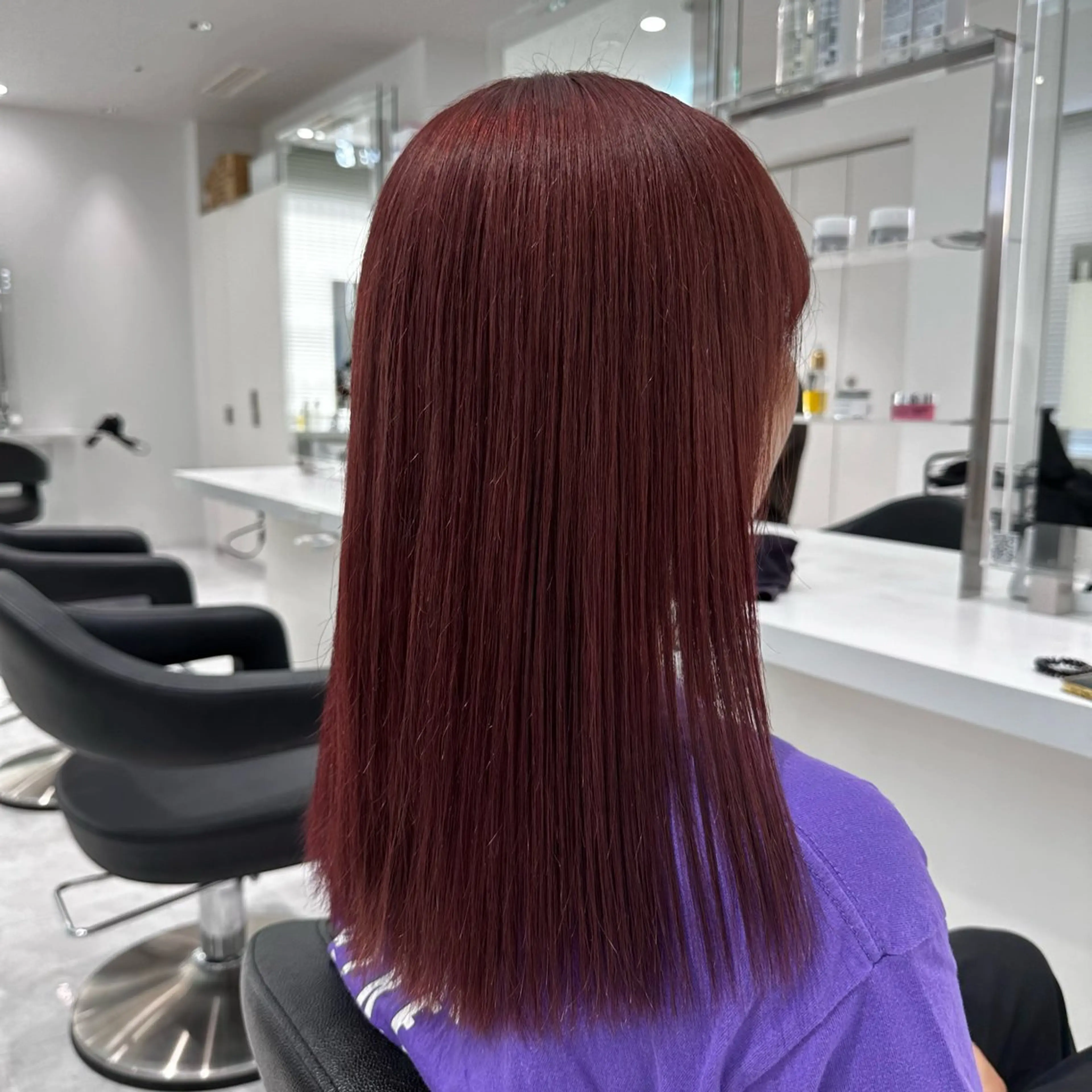 ミディアム カラー カット ヘアカラー トリートメント ヘッドスパ ヘアセット ♡上品韓国髪♡ブラ ウン/SAYATOのヘアスタイル