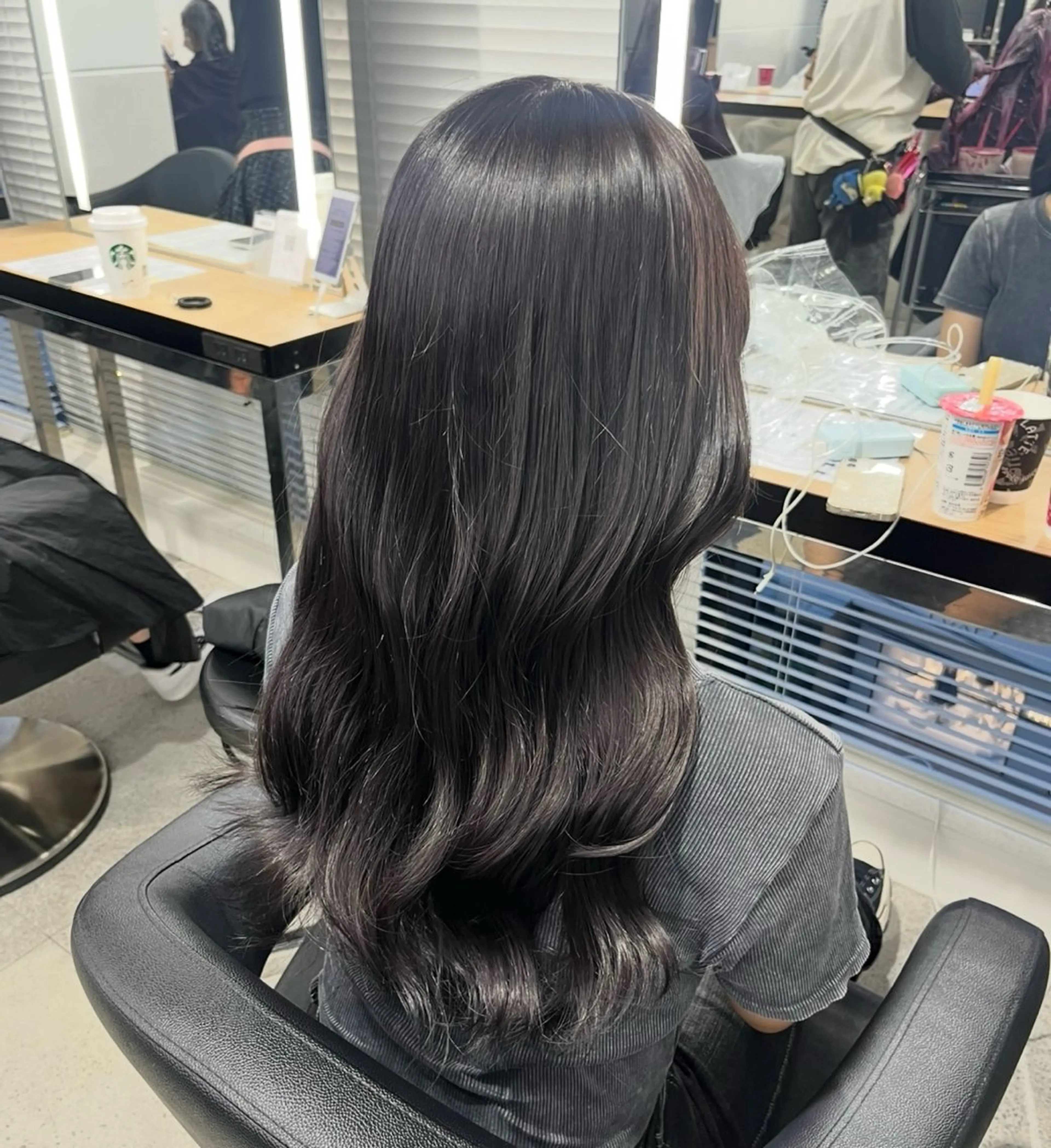 ロング ヘアカラー トリートメント miku/ラベンダー 透明感カラー🪻❤︎のヘアスタイル