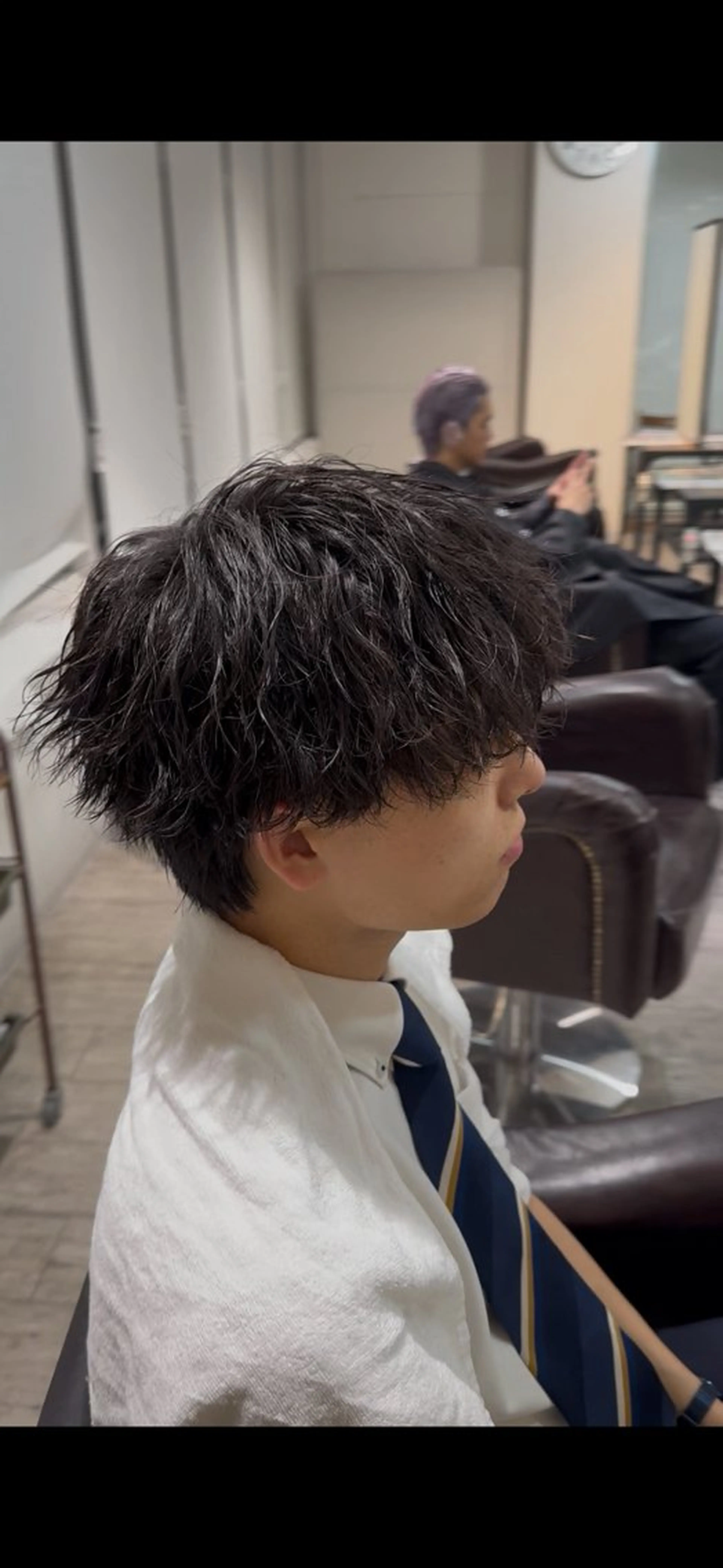 パーマ メンズ カット パーマ 立川韓国ヘア🇰🇷 安井鴻輝のヘアスタイル