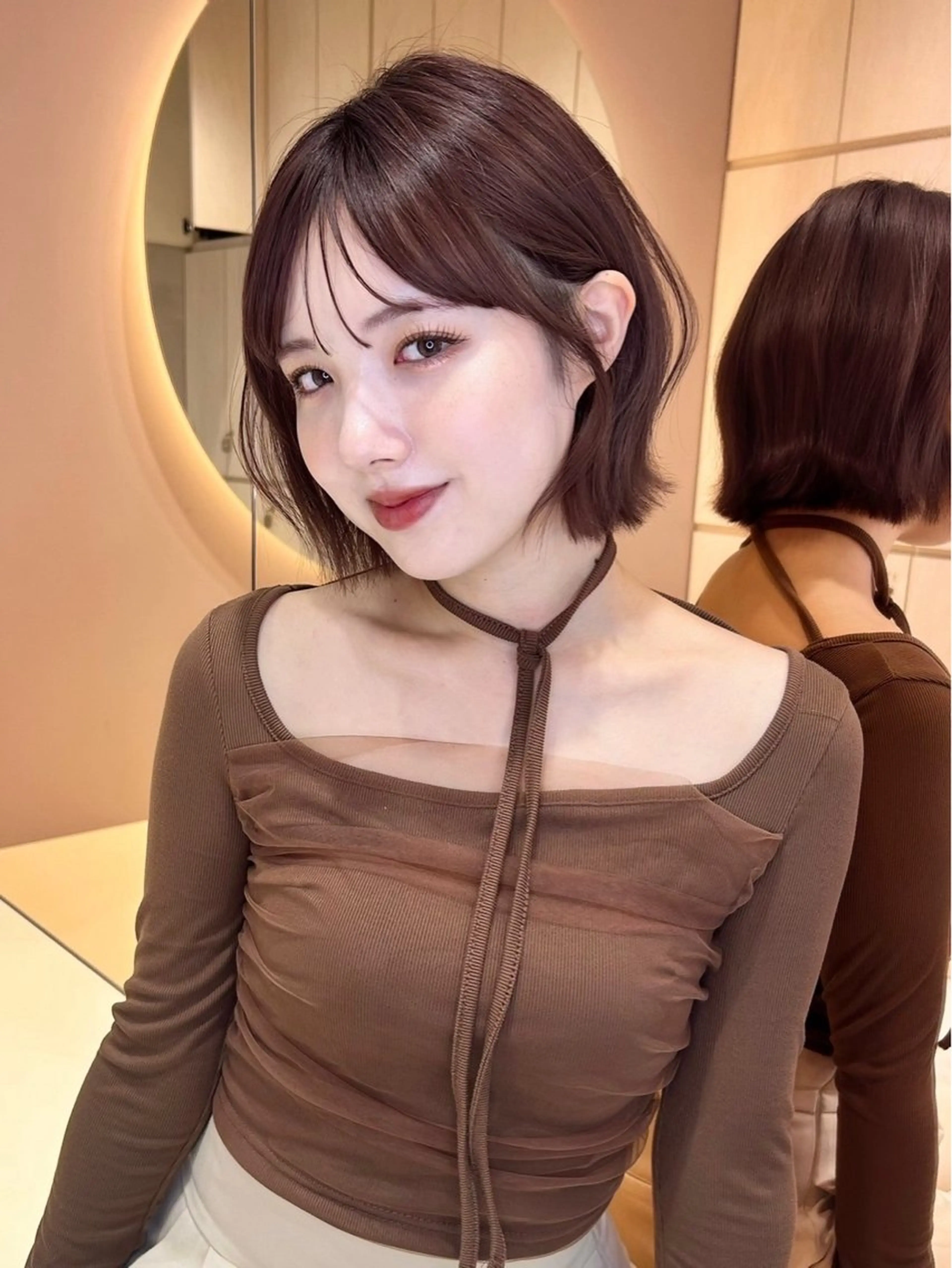 ショート 【韓国/レイヤー/ カラー】新井 望乃果のヘアスタイル